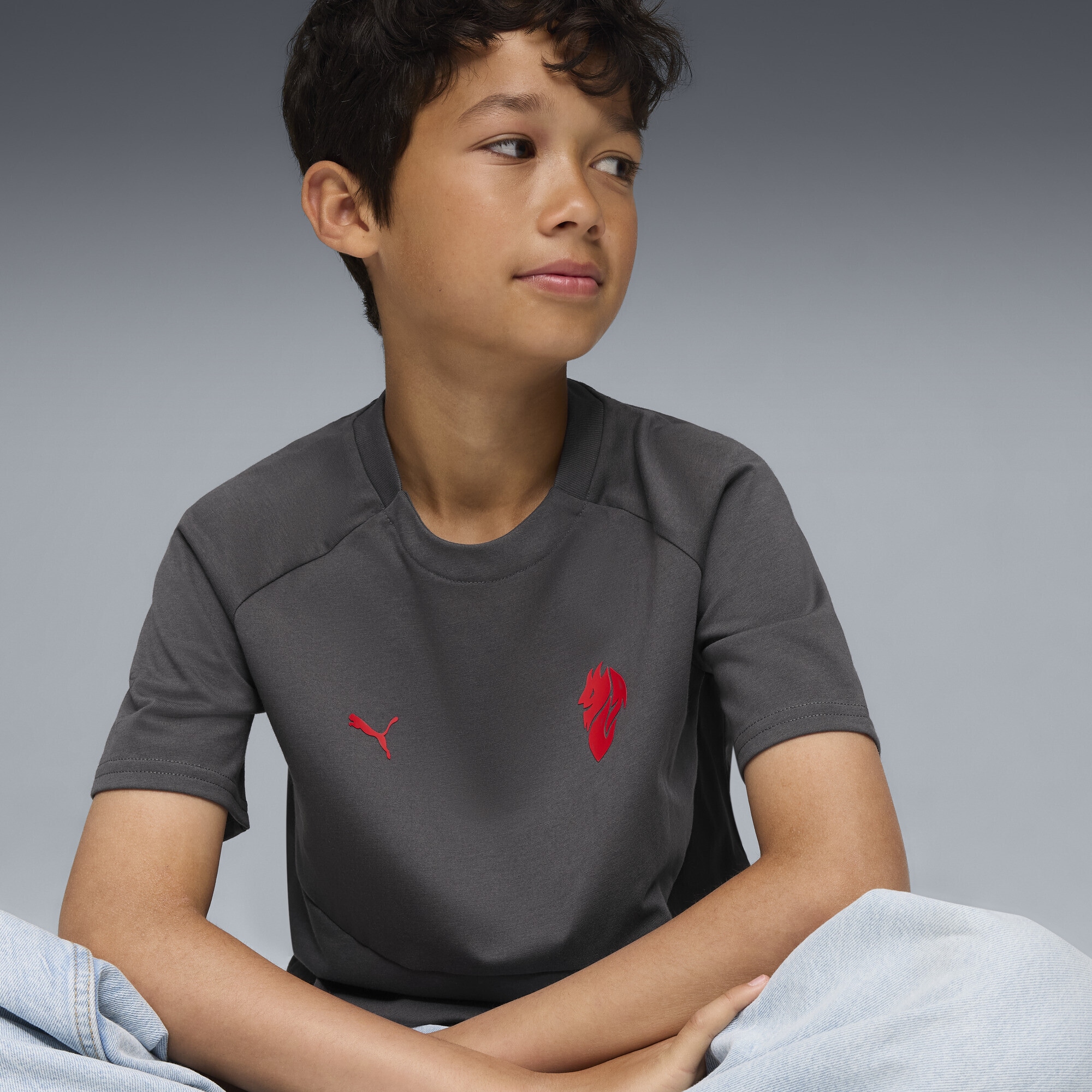 PUMA T-Shirt »AC Milan PUMATECH Pocket T-Shirt Jugendliche«