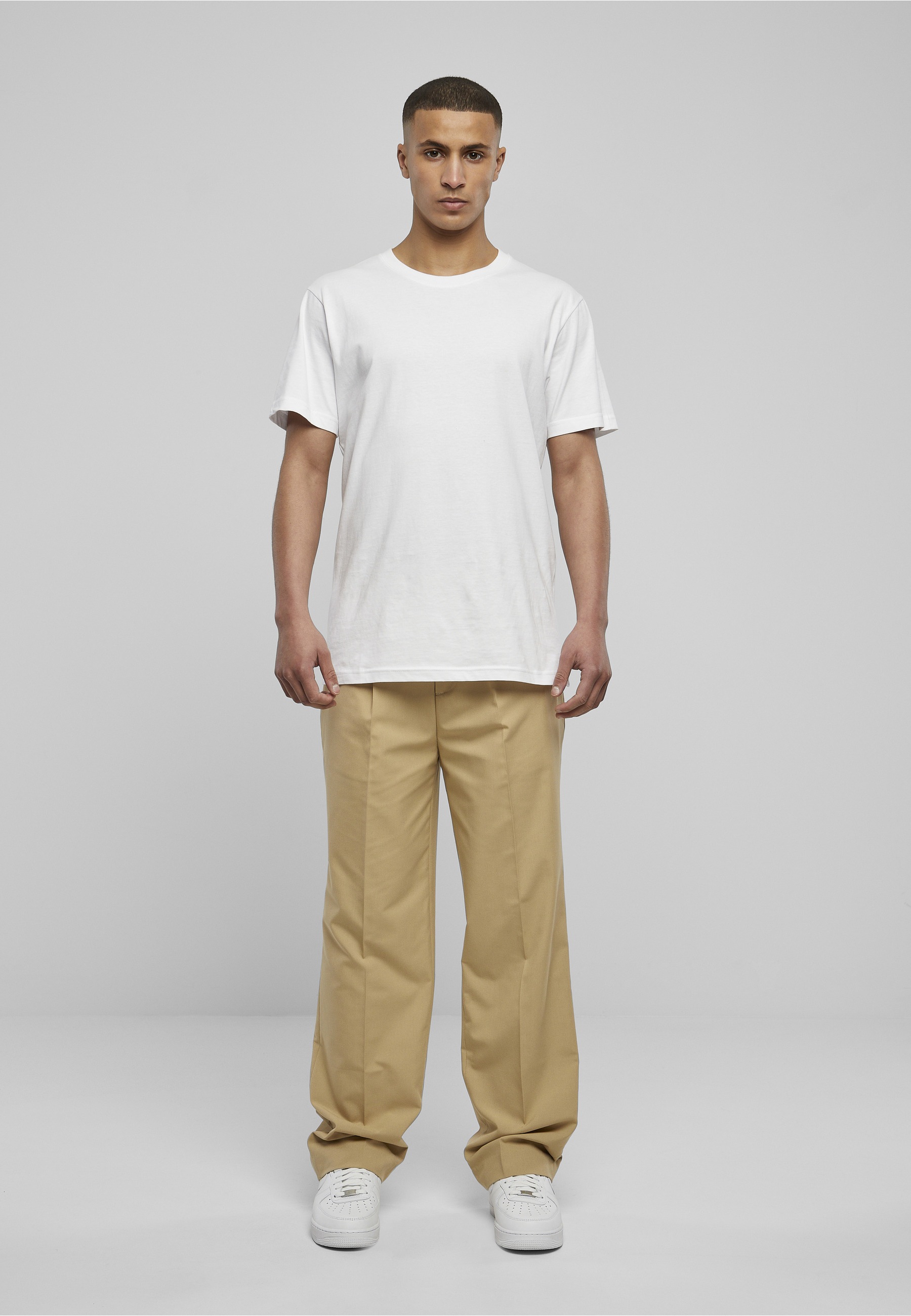 URBAN CLASSICS Stoffhose »Urban Classics Herren Straight Pleat-Front Trousers«