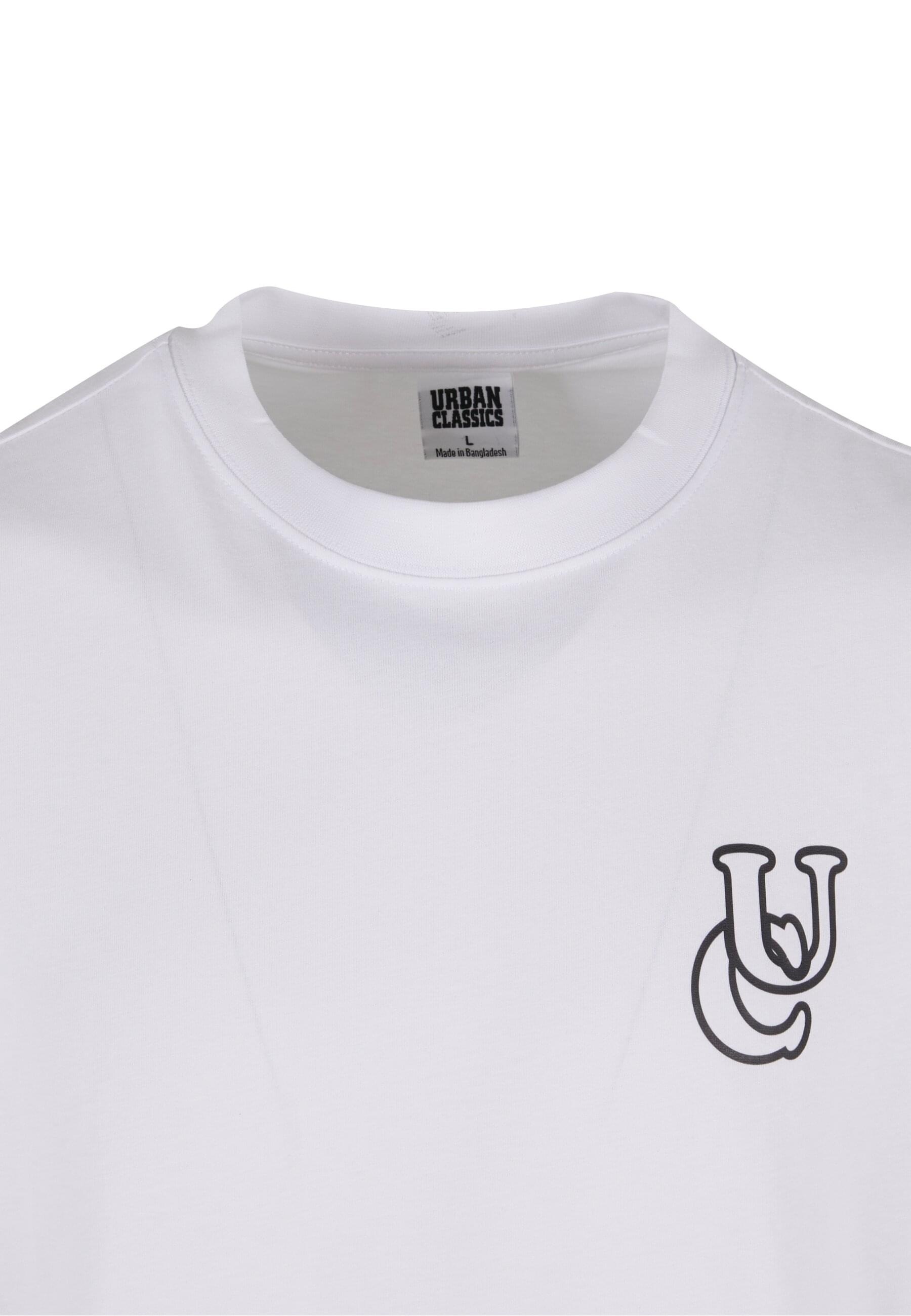 URBAN CLASSICS T-Shirt »Urban Classics UC Shiny Logo Tall Tee«, (1 tlg.)