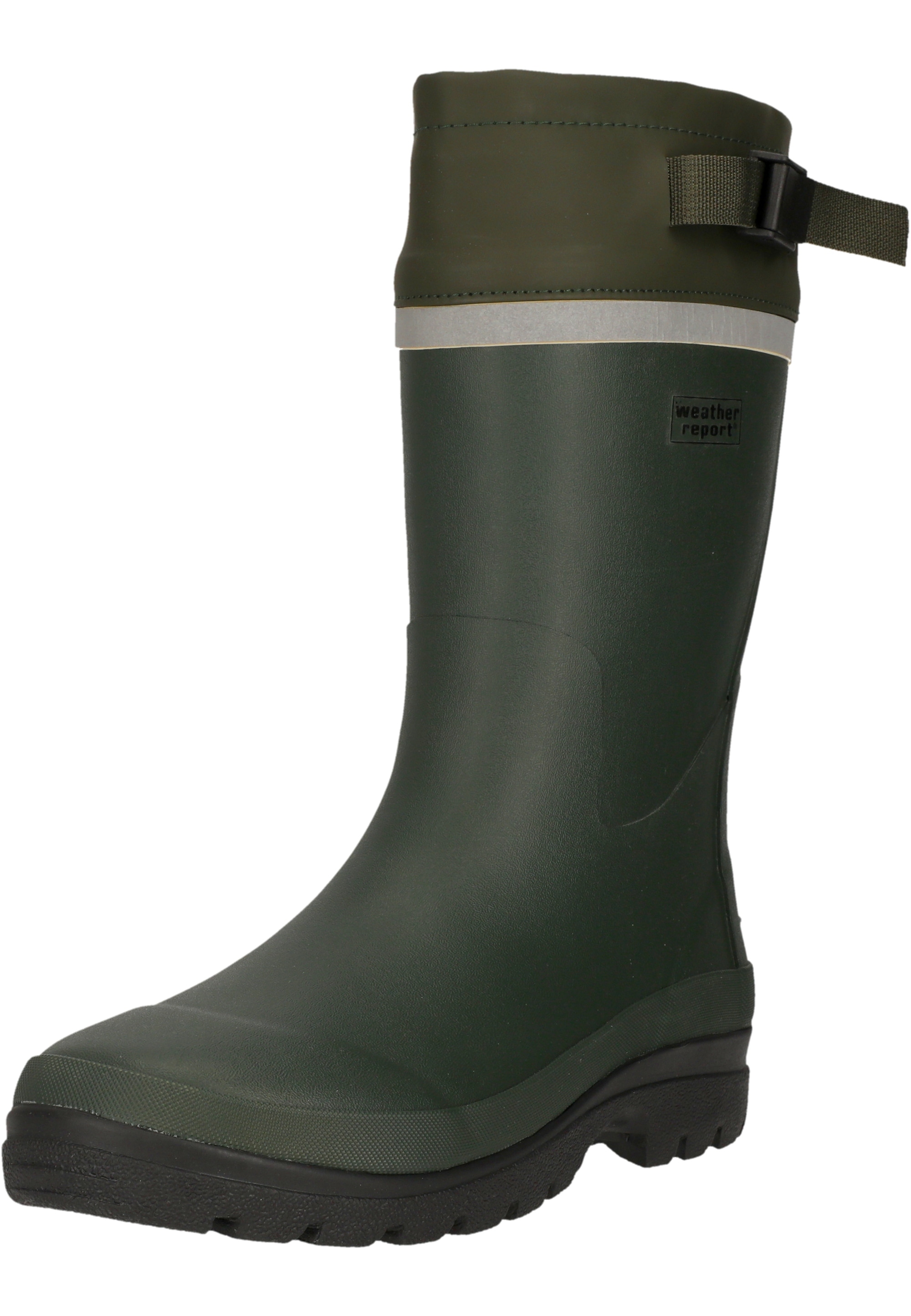 WEATHER REPORT Herren Gummistiefel "Kago", Gr. 46dunkelgrün, schwarz, Gummi, Schuhe, mit wasserdichtem Design