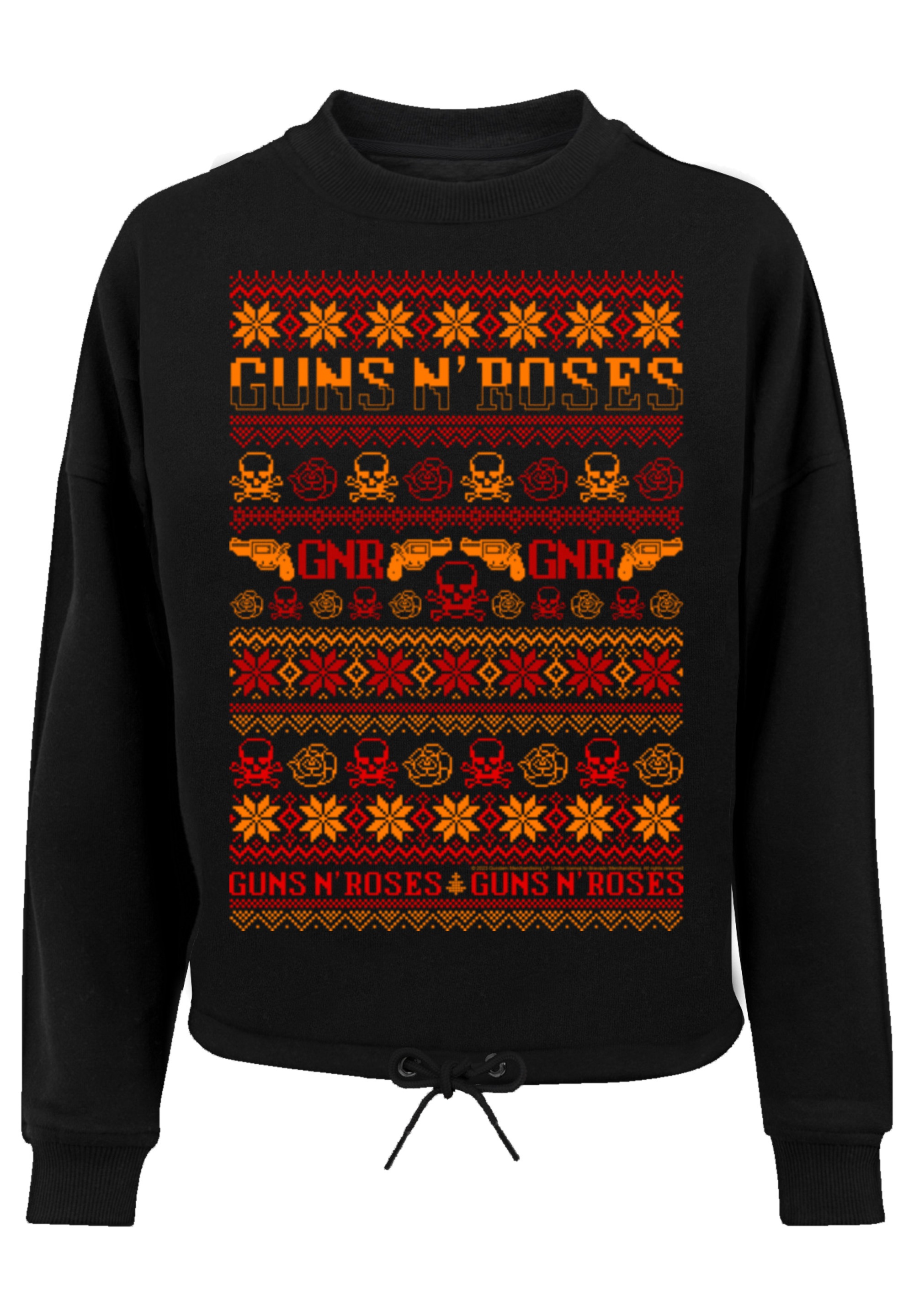 F4NT4STIC Sweatshirt »Guns n' Roses Weihnachten Christmas«, Musik,Band,Logo