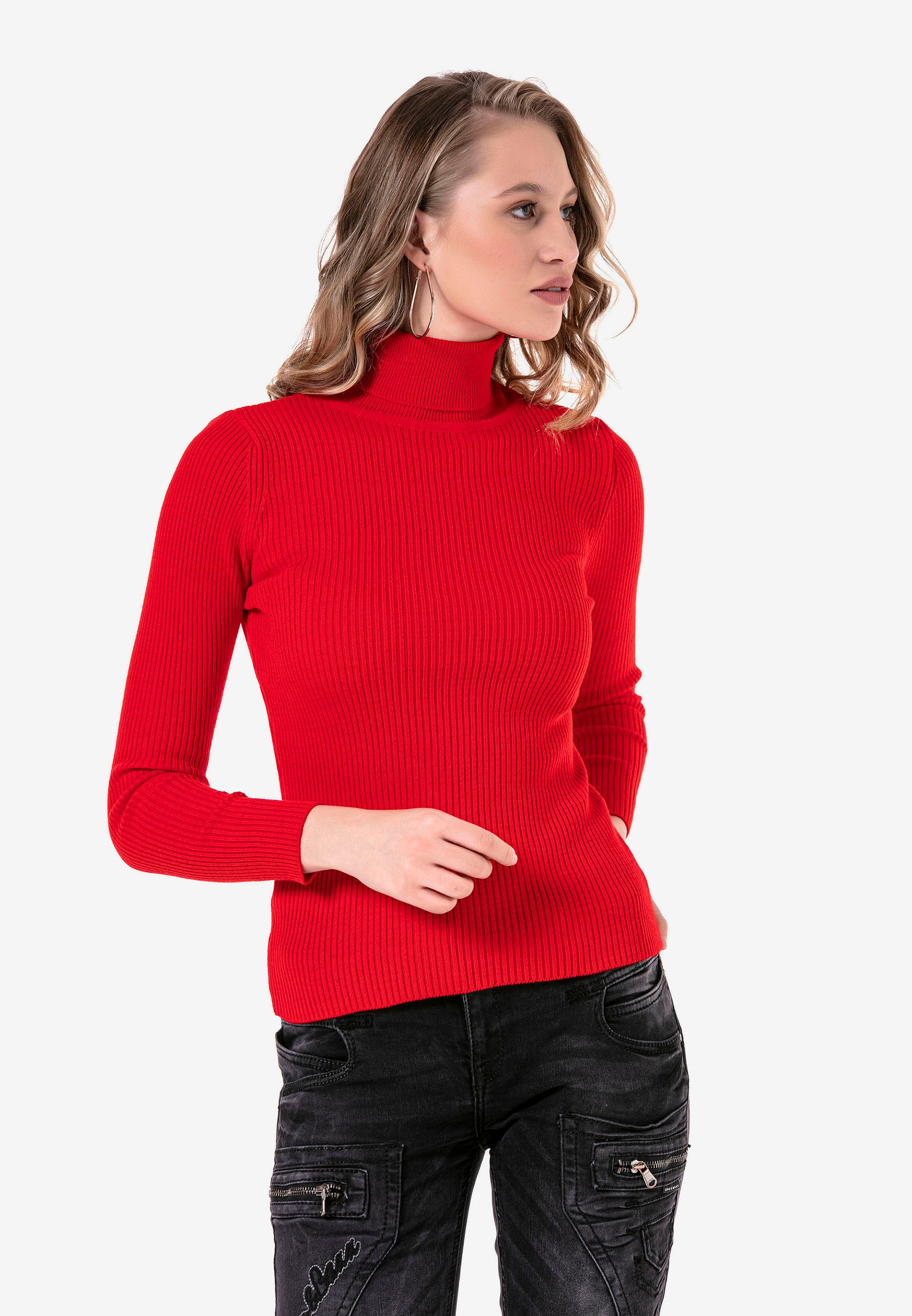 Cipo & Baxx Rollkragenpullover, in elegantem Design kaufen