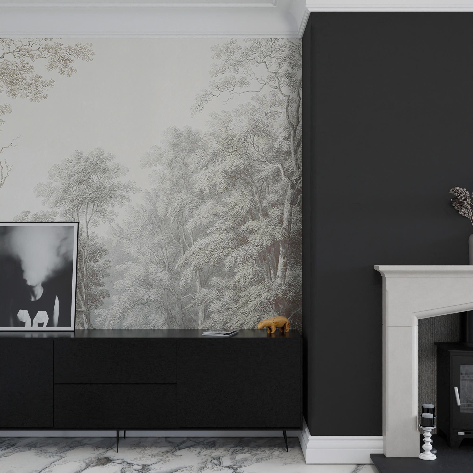 Superfresco Easy Fototapete "Stattliches Waldgebiet" Wald glatt Design Tapeten