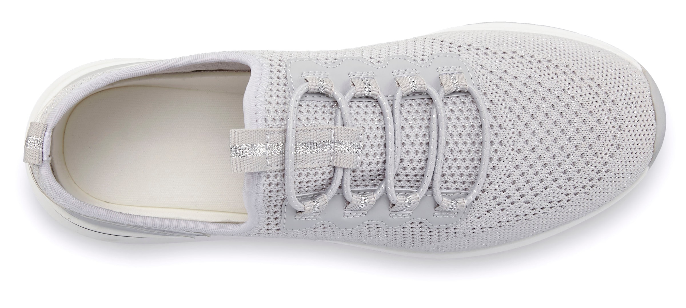 Vivance Sneaker »Freizeitschuh, Halbschuh,«, aus Textil zum Reinschlüpfen mit elastischen Schnürbändern VEGAN