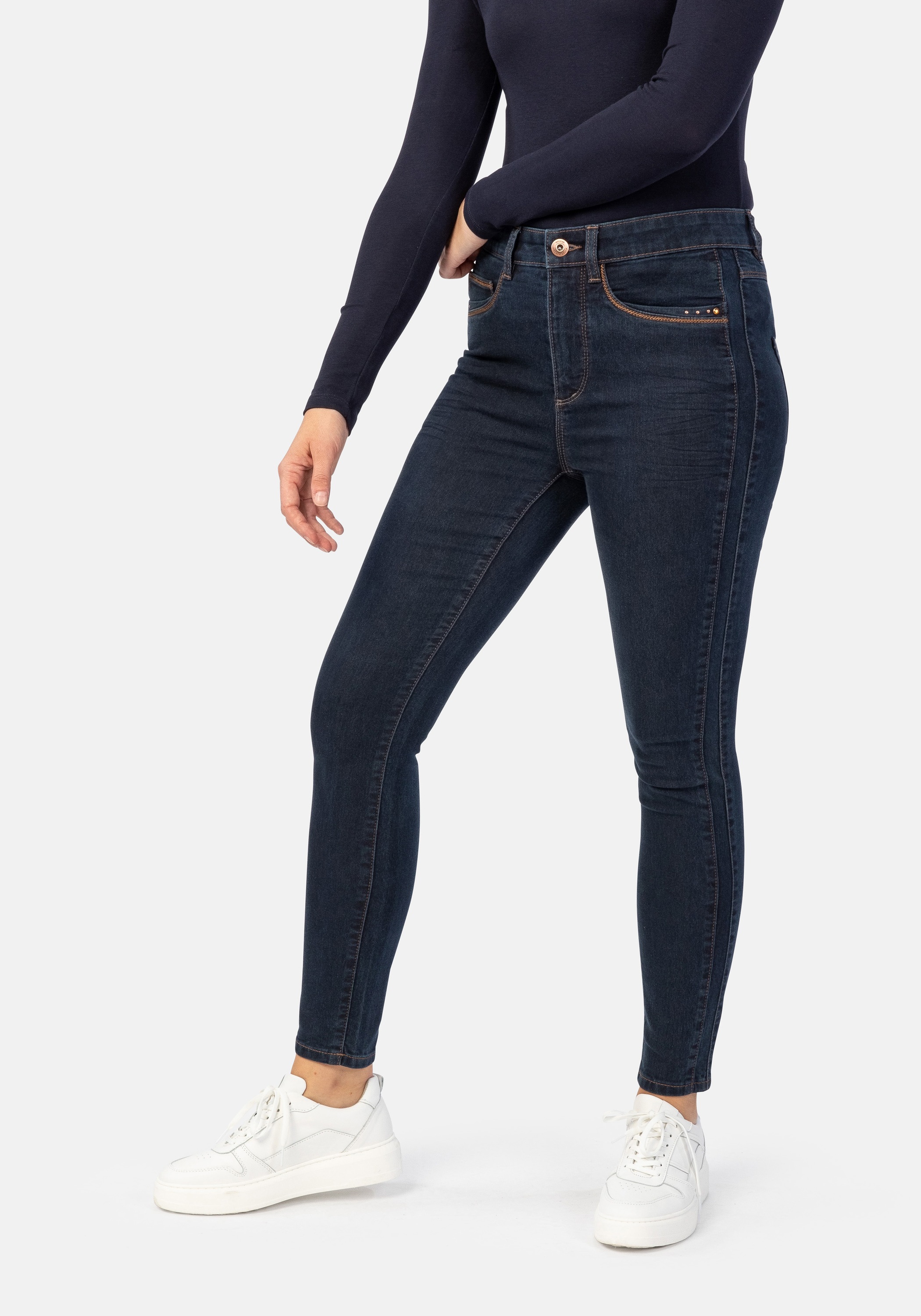 STOOKER WOMEN "Rio Denim Season Skinny Fit Jeans" Skinny Fit Casual Clean Wash Denim Jeans Magic Shape Effekt für Damen