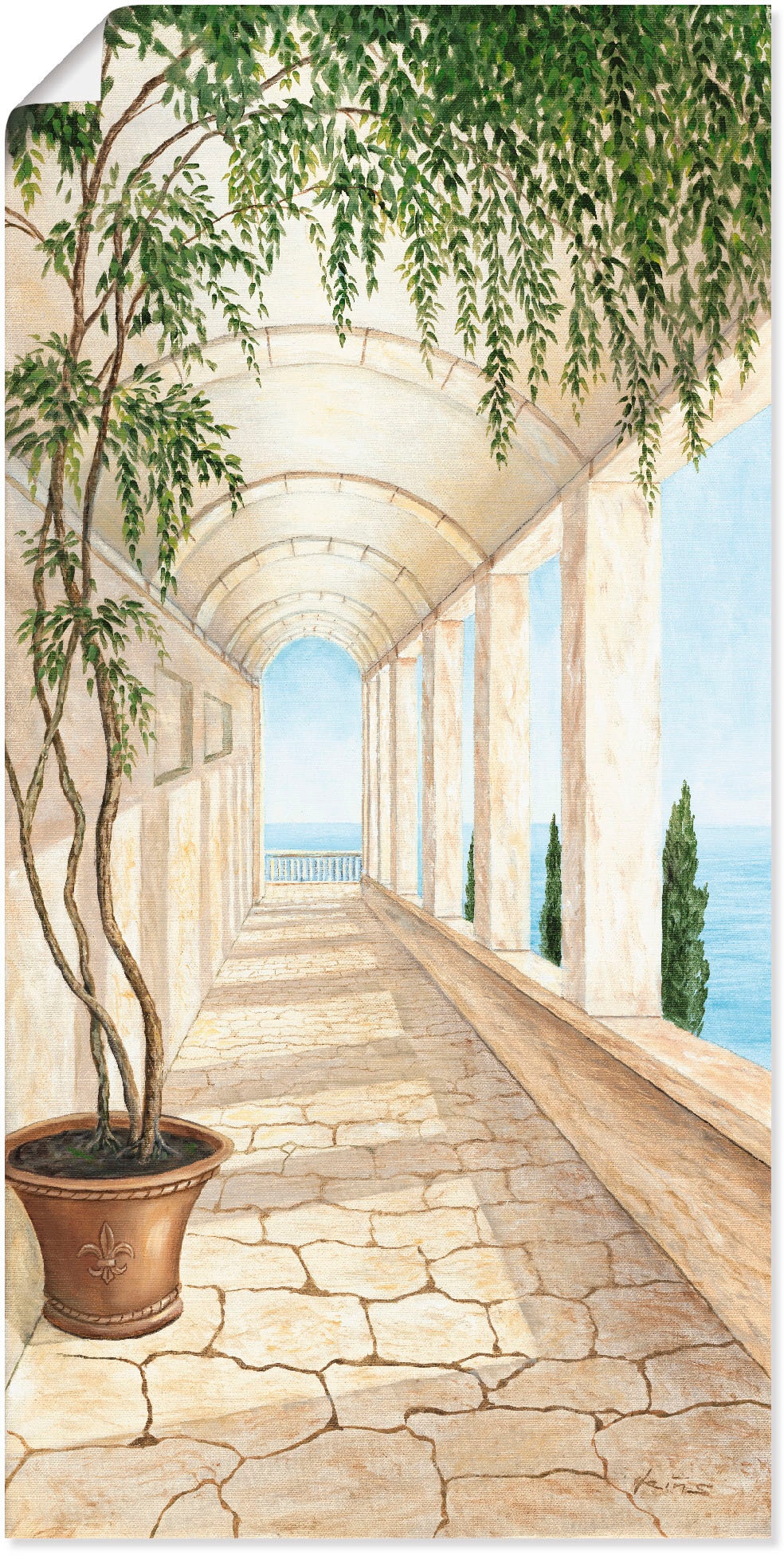 Artland Wandbild "Capri" Gebäude 1 Stk. tlg. als Alubild, Leinwandbild, Pos günstig online kaufen