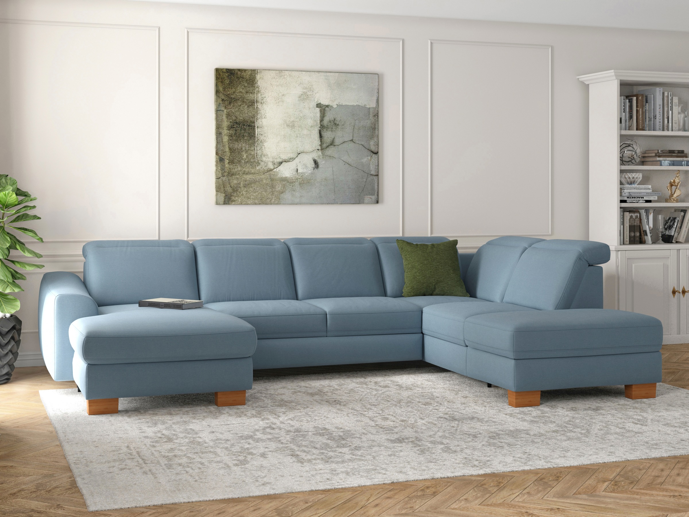 sit&more Wohnlandschaft "Dundee U-Form" mit Federkern und Massivholzfüßen, günstig online kaufen