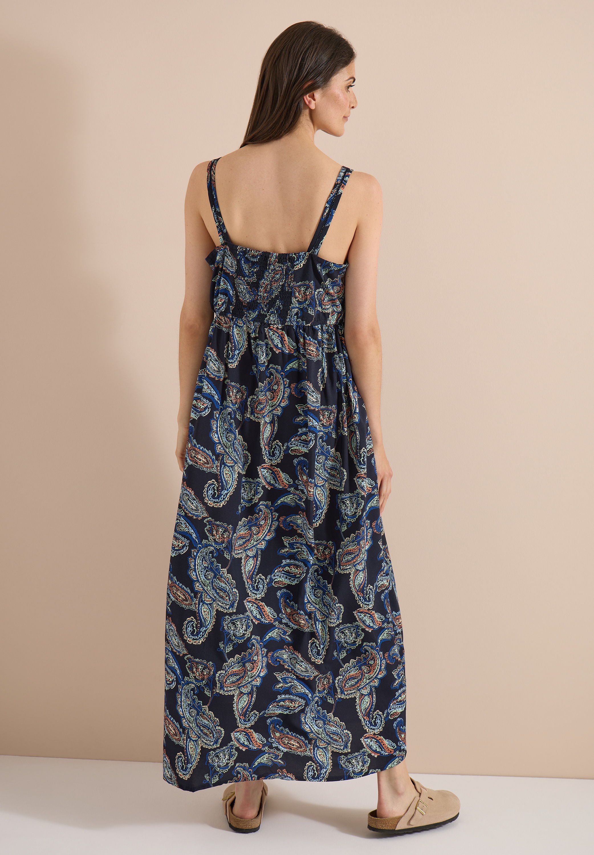 Cecil Maxikleid Eingrifftaschen aus Viskose