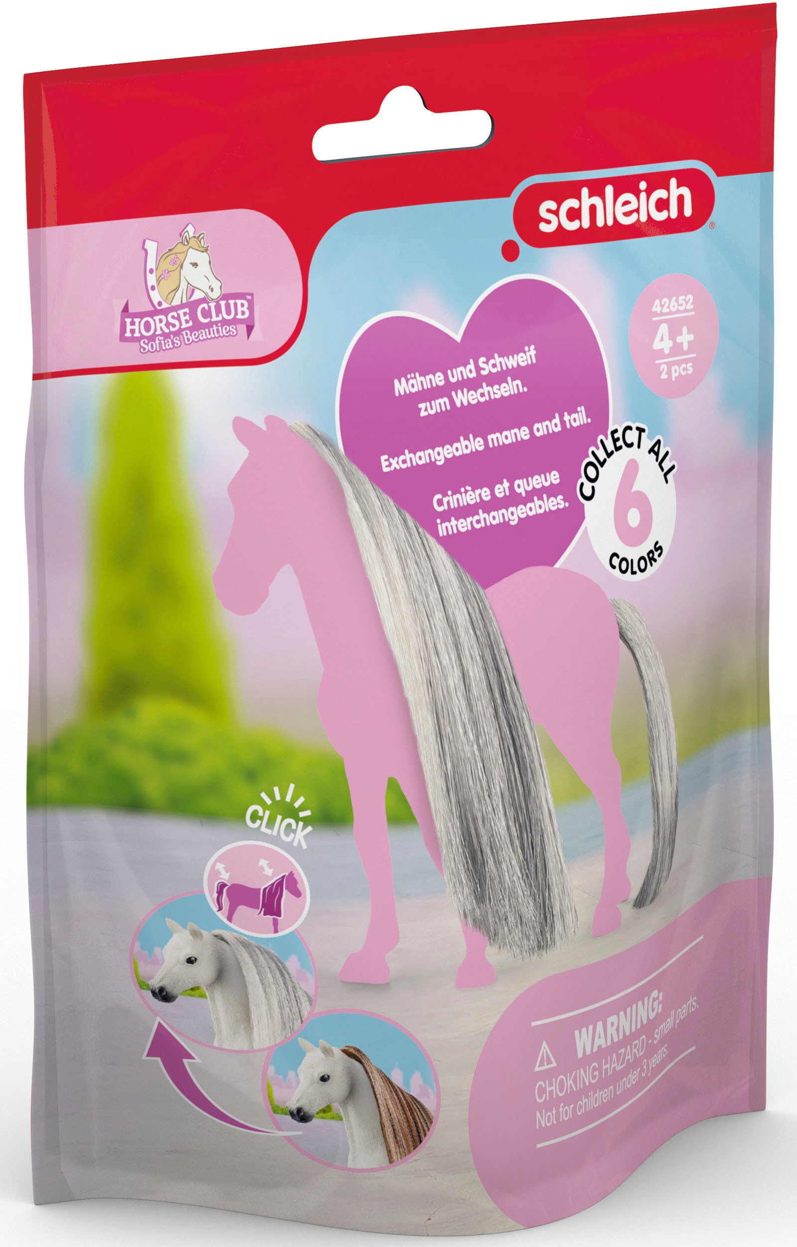 Spielfigur »HORSE CLUB, Sofia's Beauties, Haare für Beauty Horses, Grey (42652)«,...