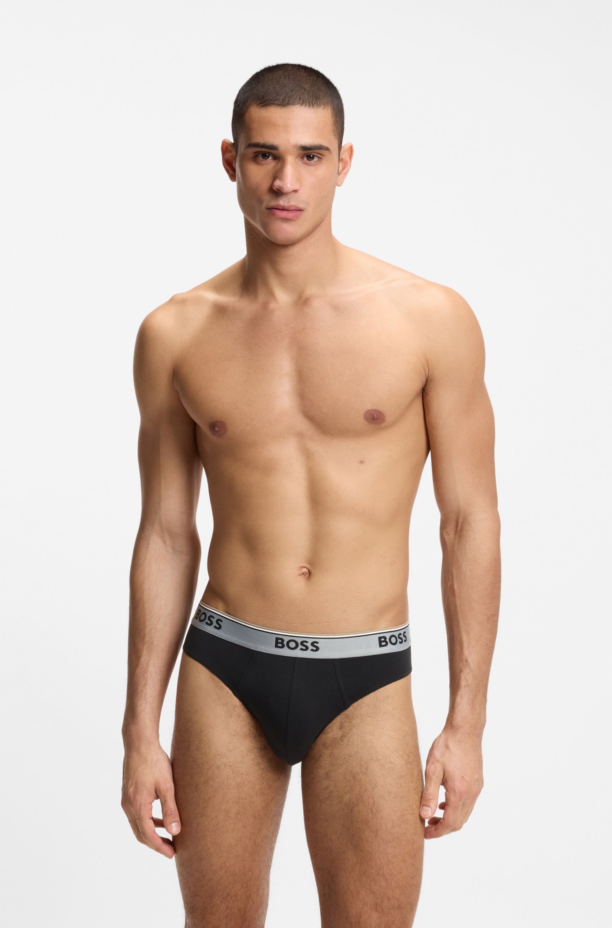 BOSS Slip aus elastischer Baumwolle, mittlere Bundhöhe