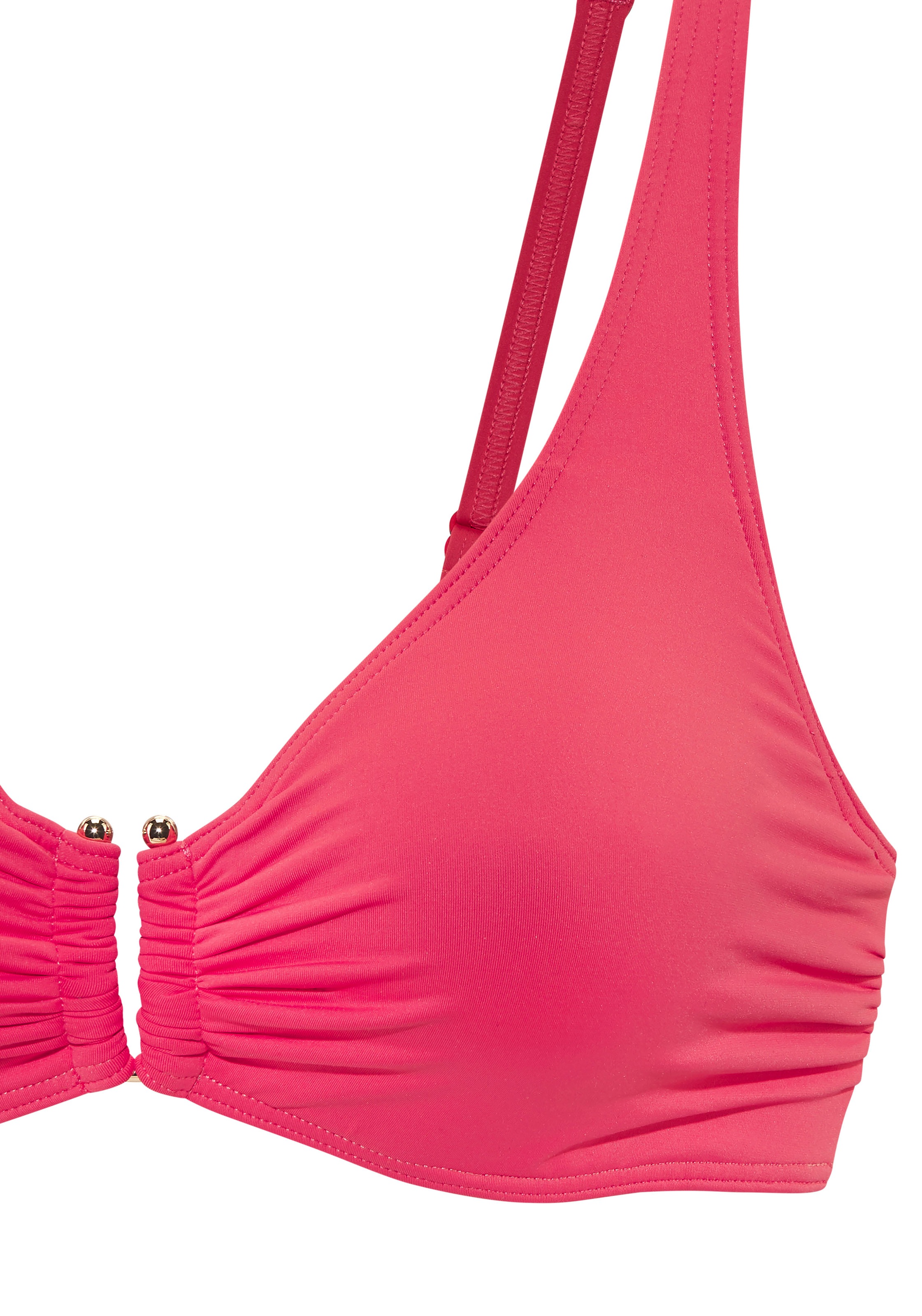 Thumbnail - LASCANA Bügel-Bikini-Top "Italy" mit goldfarbigen Accessoire