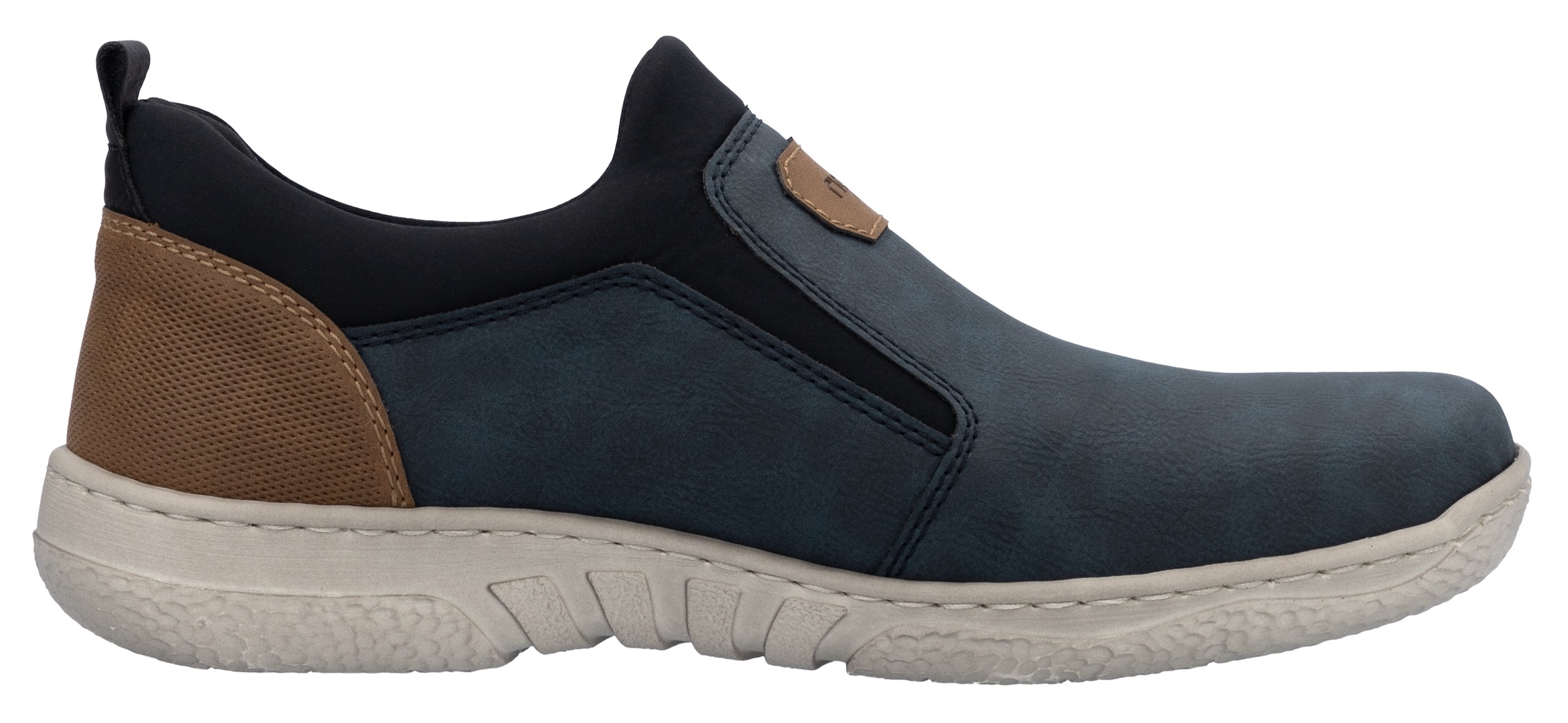 Rieker Slip-On Sneaker, Freizeitschuh, Halbschuh, Sneaker mit Gummizug, zum Schlupfen
