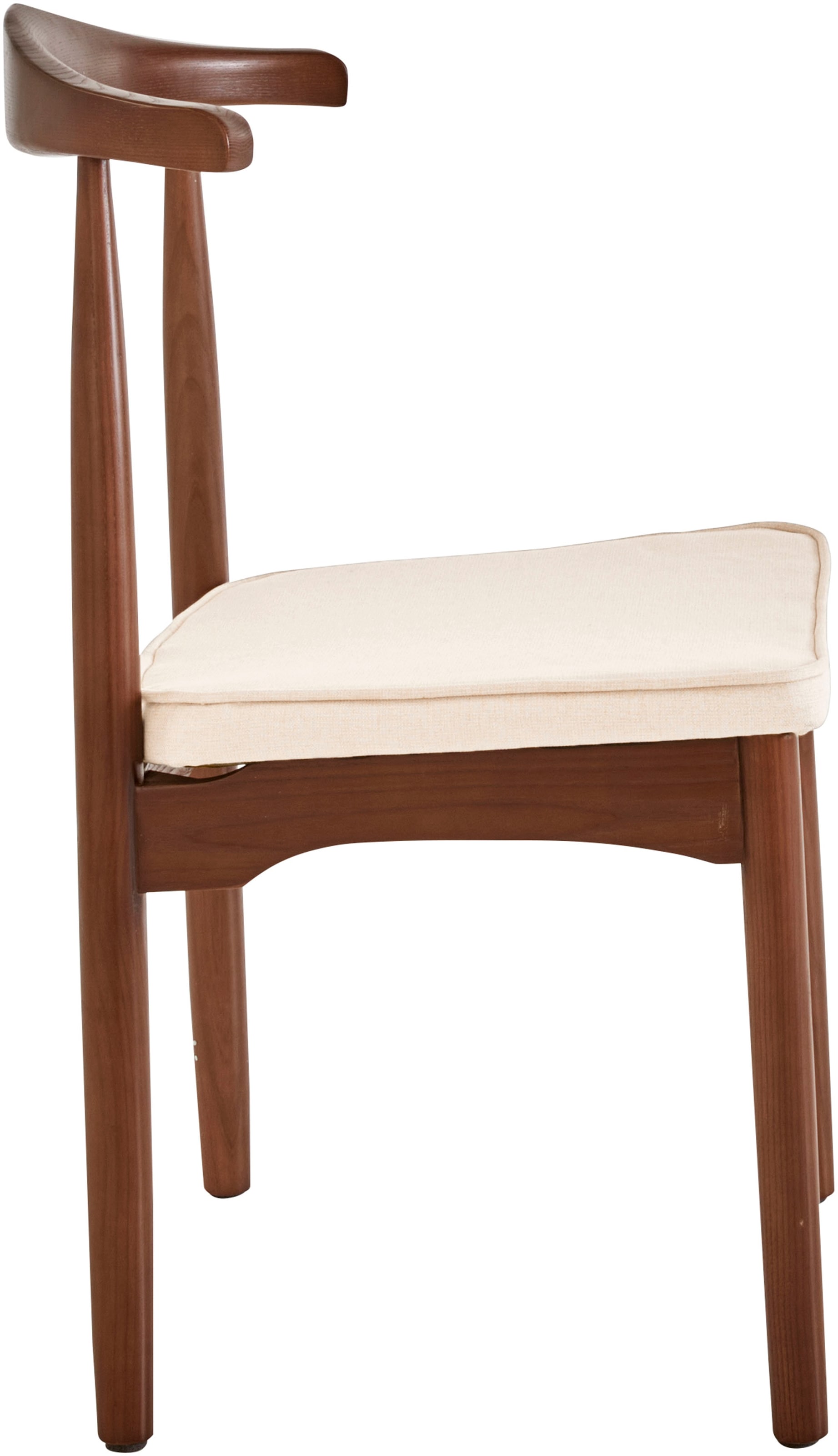 LeGer Home by Lena Gercke Esszimmerstuhl »Rianne, TOPSELLER!, OTTOs Choice«, (Set), 2 St., Gestellrahmen aus massivem Eschenholz, Sitzfläche mit Webstoffkissen
