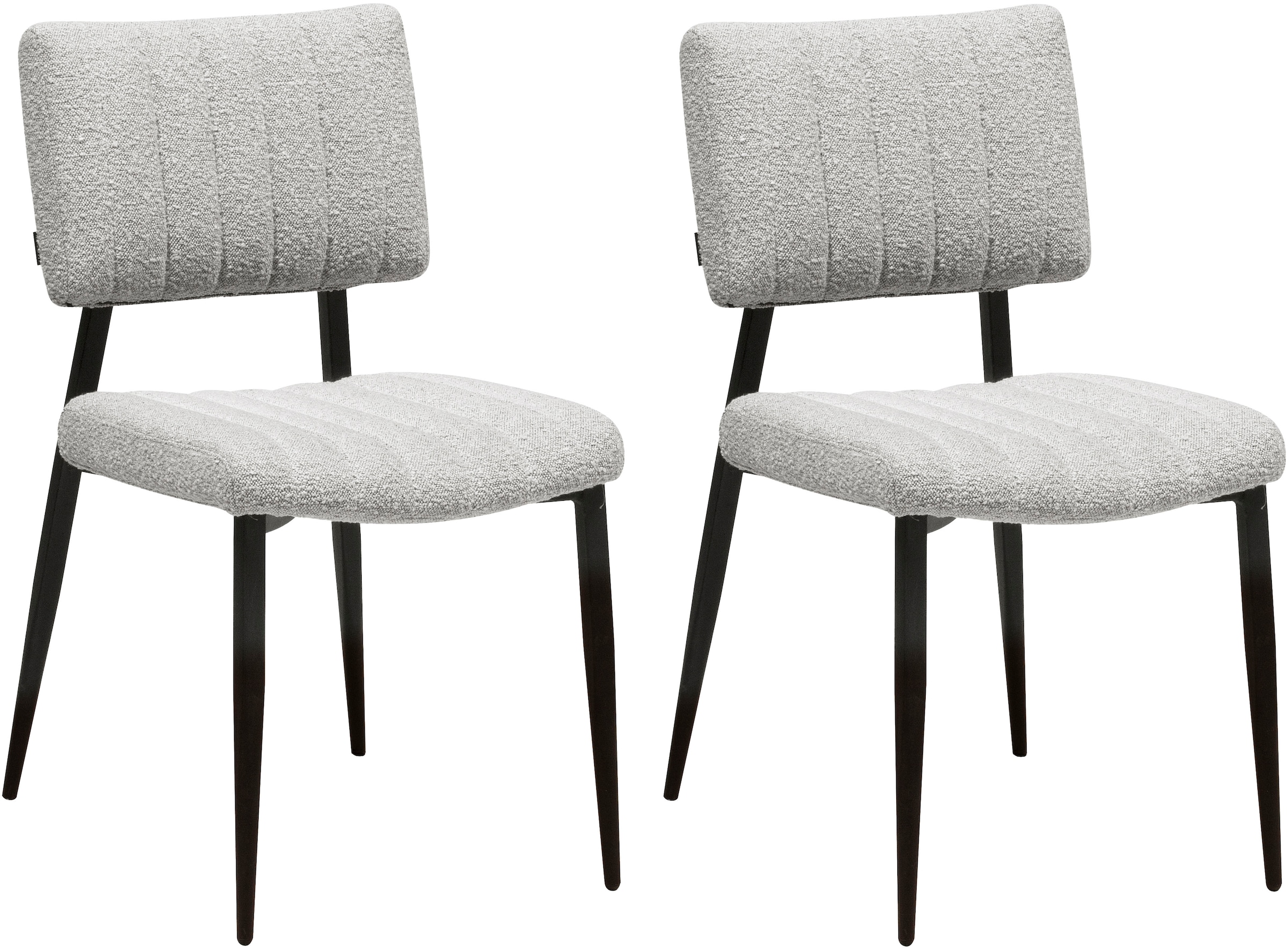 OMG Design Esszimmerstuhl "Dirk", (Set), 2 St., Stoff, moderner Boucle Bezu günstig online kaufen