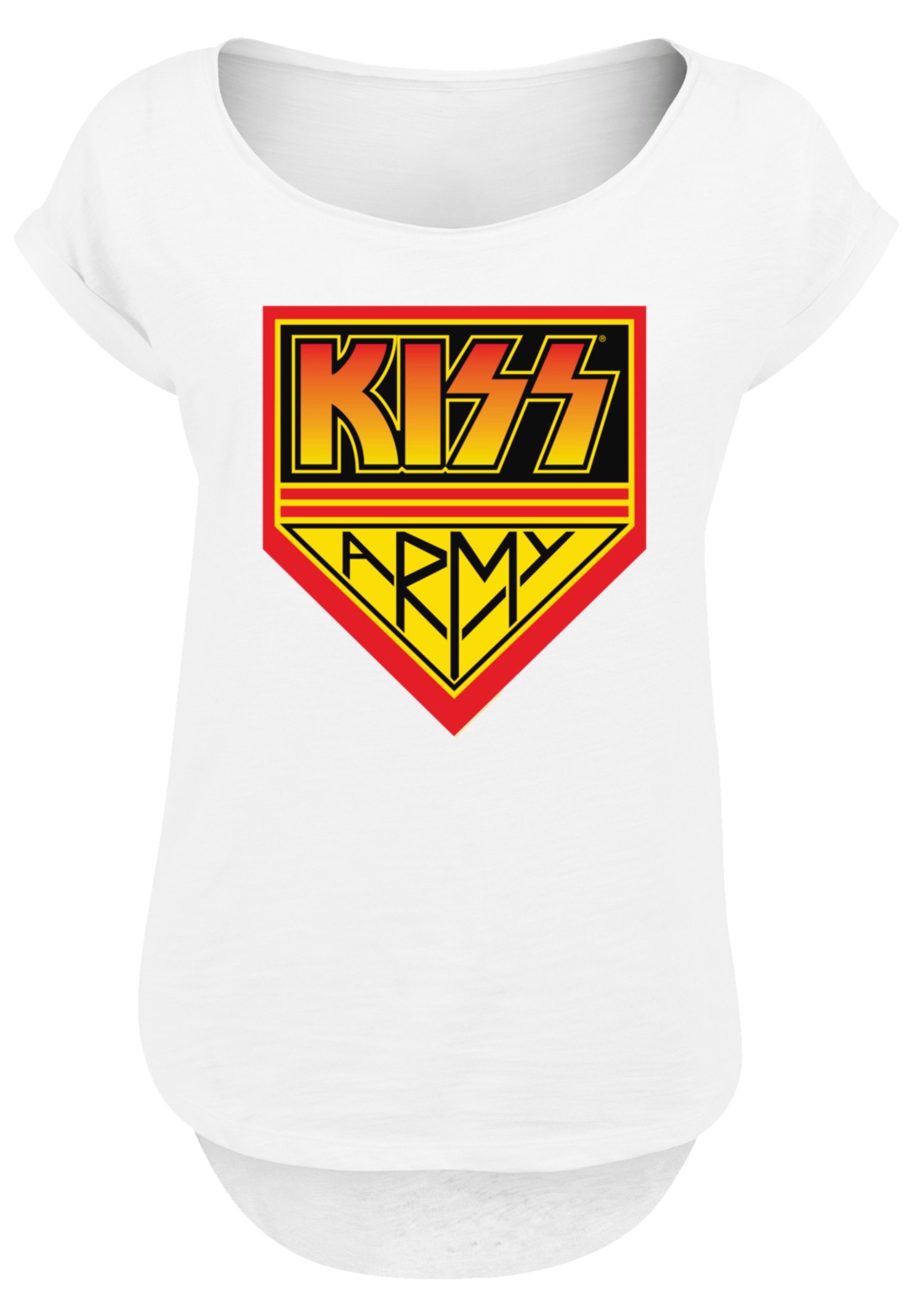 F4NT4STIC T-Shirt »Kiss Rock Band Army Logo«, Premium Qualität, Musik, By Rock Off