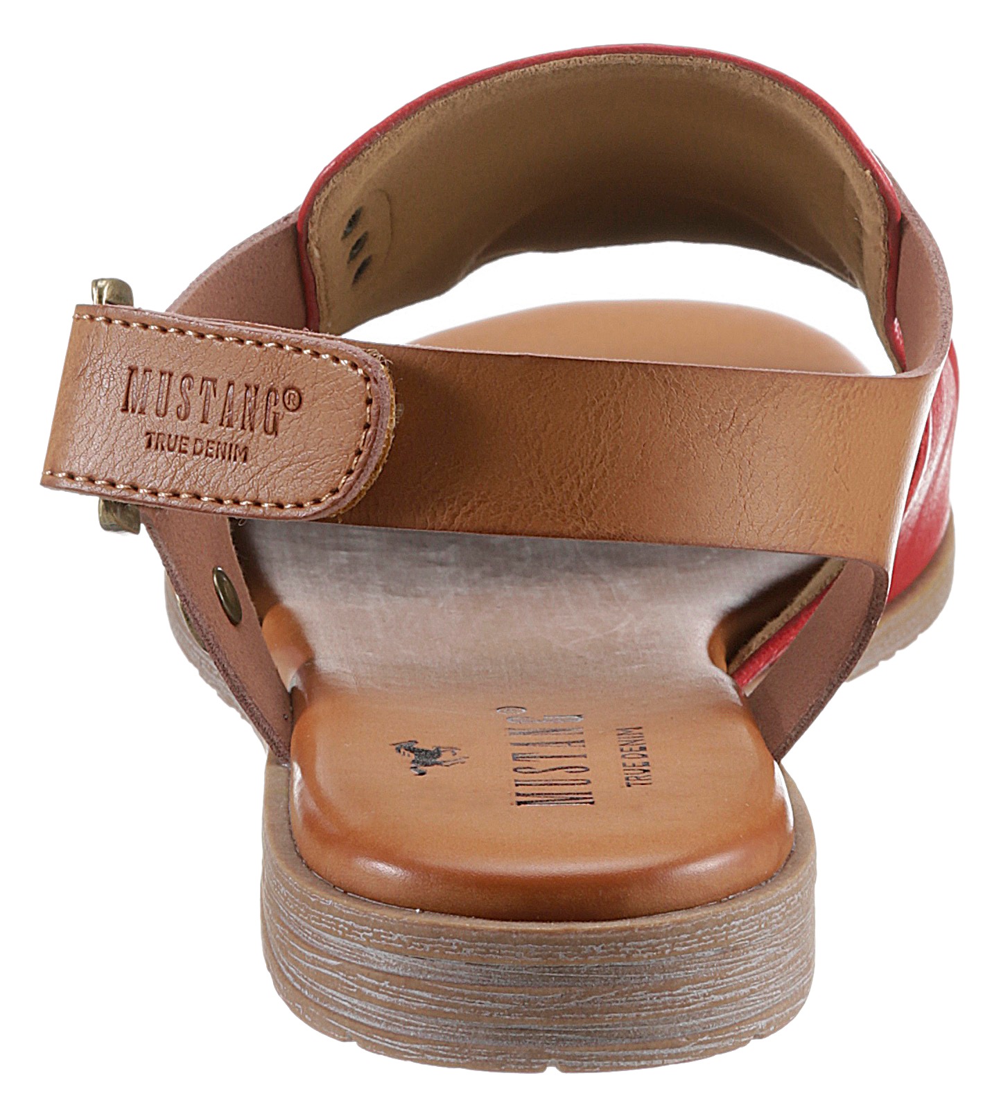 Mustang Shoes, Sommerschuh, Sandalette, Blockabsatz, mit Klettverschluss günstig online kaufen