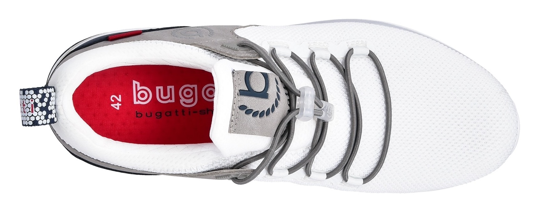 bugatti Slip-On Sneaker, Schlupfschuh, Freizeitsneaker, Halbschuh mit Gummizug
