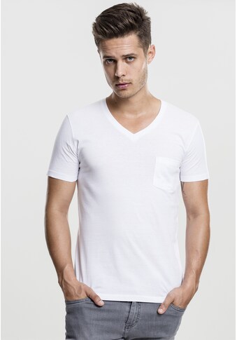 URBAN CLASSICS Kurzarmshirt »T-Shirt V-Neck Pocket Te...