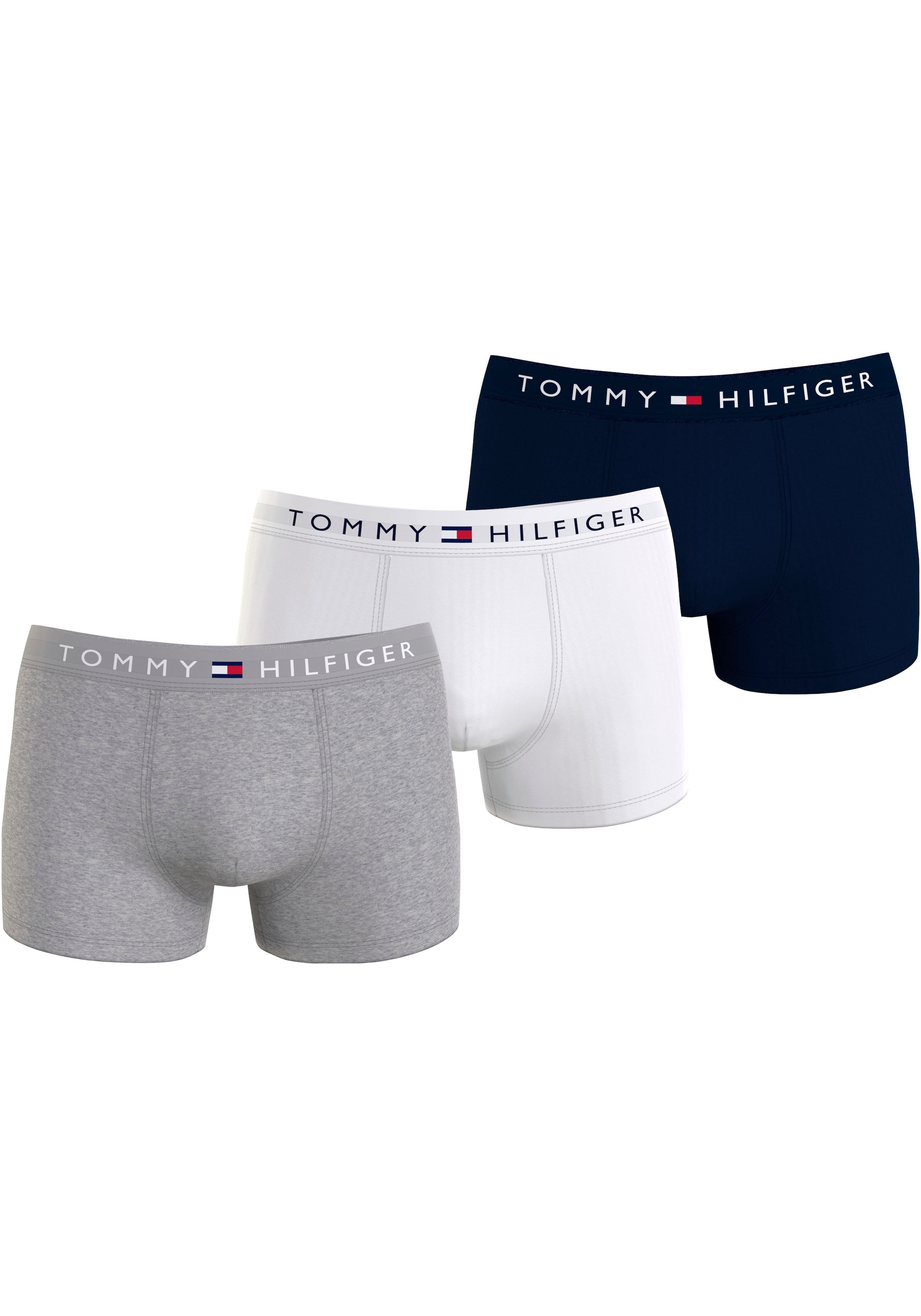 Tommy Hilfiger Underwear Trunk »3P TRUNK WB«, (Packung, 3 St., 3er), mit Tommy Hilfiger Logo-Elastikbund
