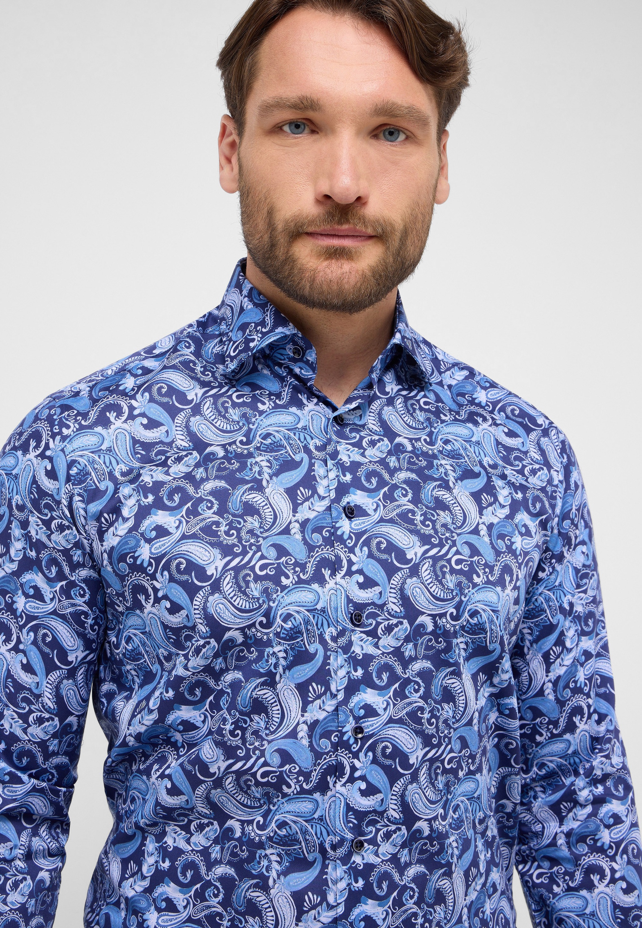 Thumbnail - Eterna Langarmhemd "COMFORT FIT" NON IRON (bügelfrei)