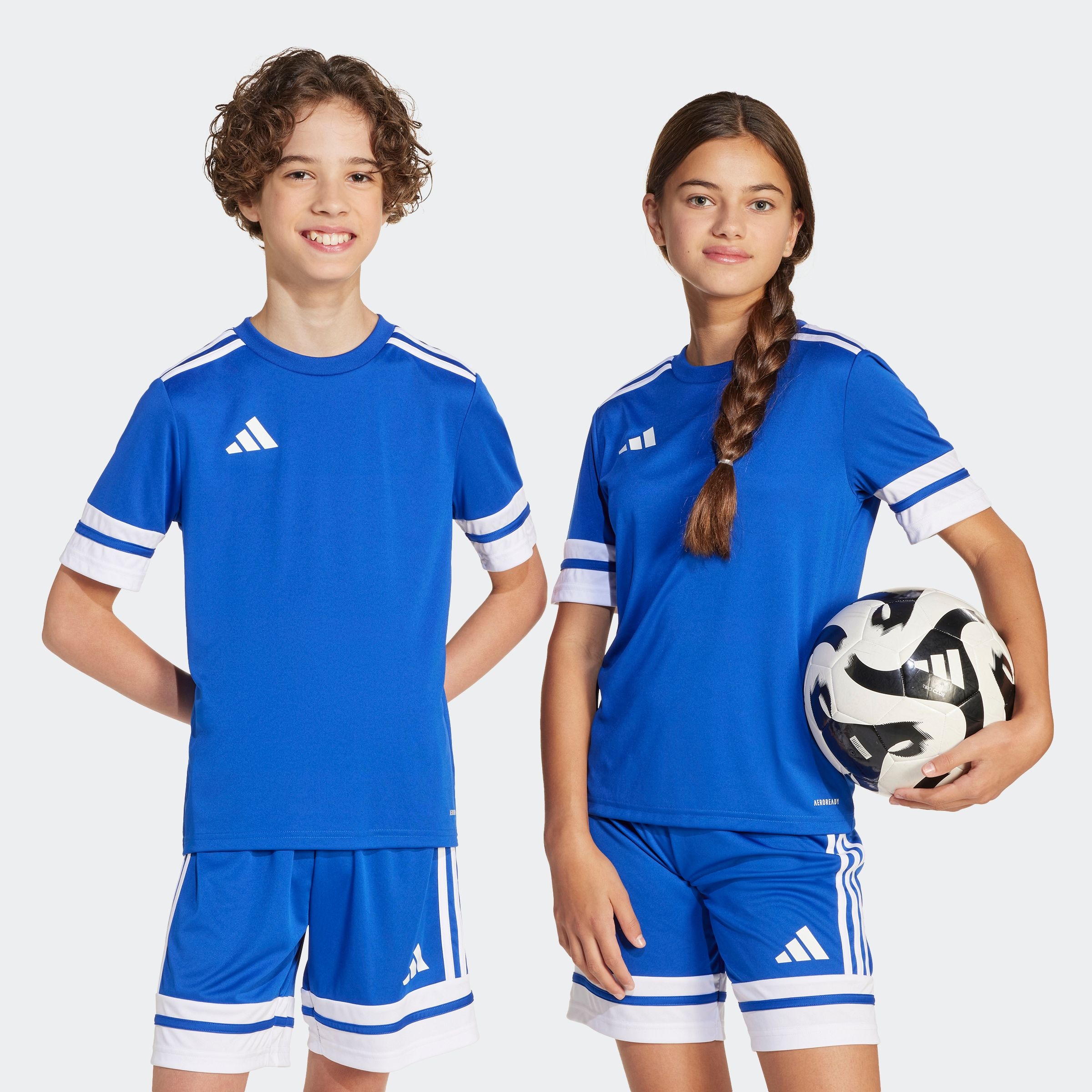 adidas Performance "SQUADRA 25 KIDS TRIKOT" für Kinder, mit AEROREADY-Technologie, aus Polyester, Kurzarmdesign