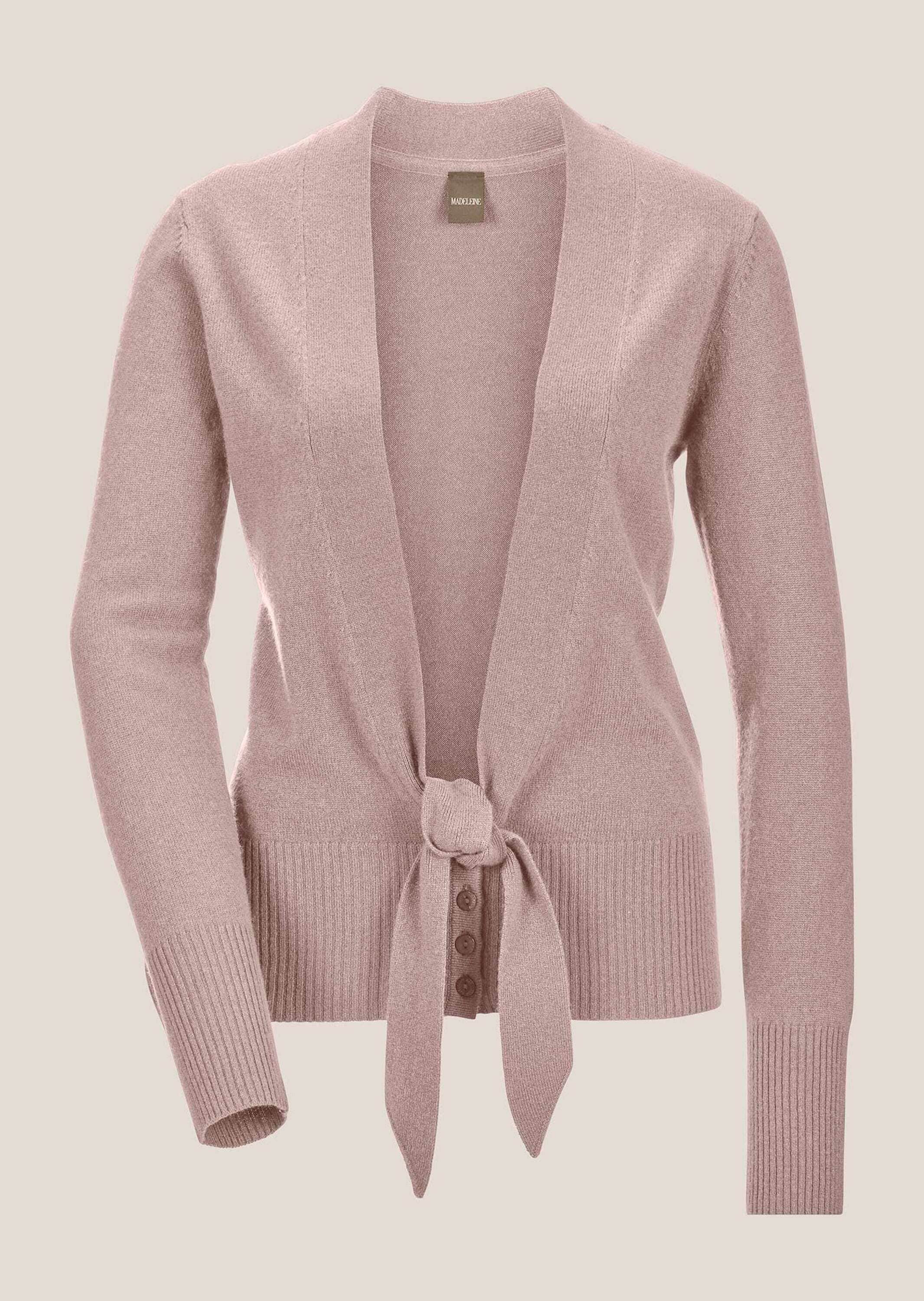 MADELEINE Strickjacke "Strickjacke Kaschmirstrickjacke mit V-Ausschnitt"