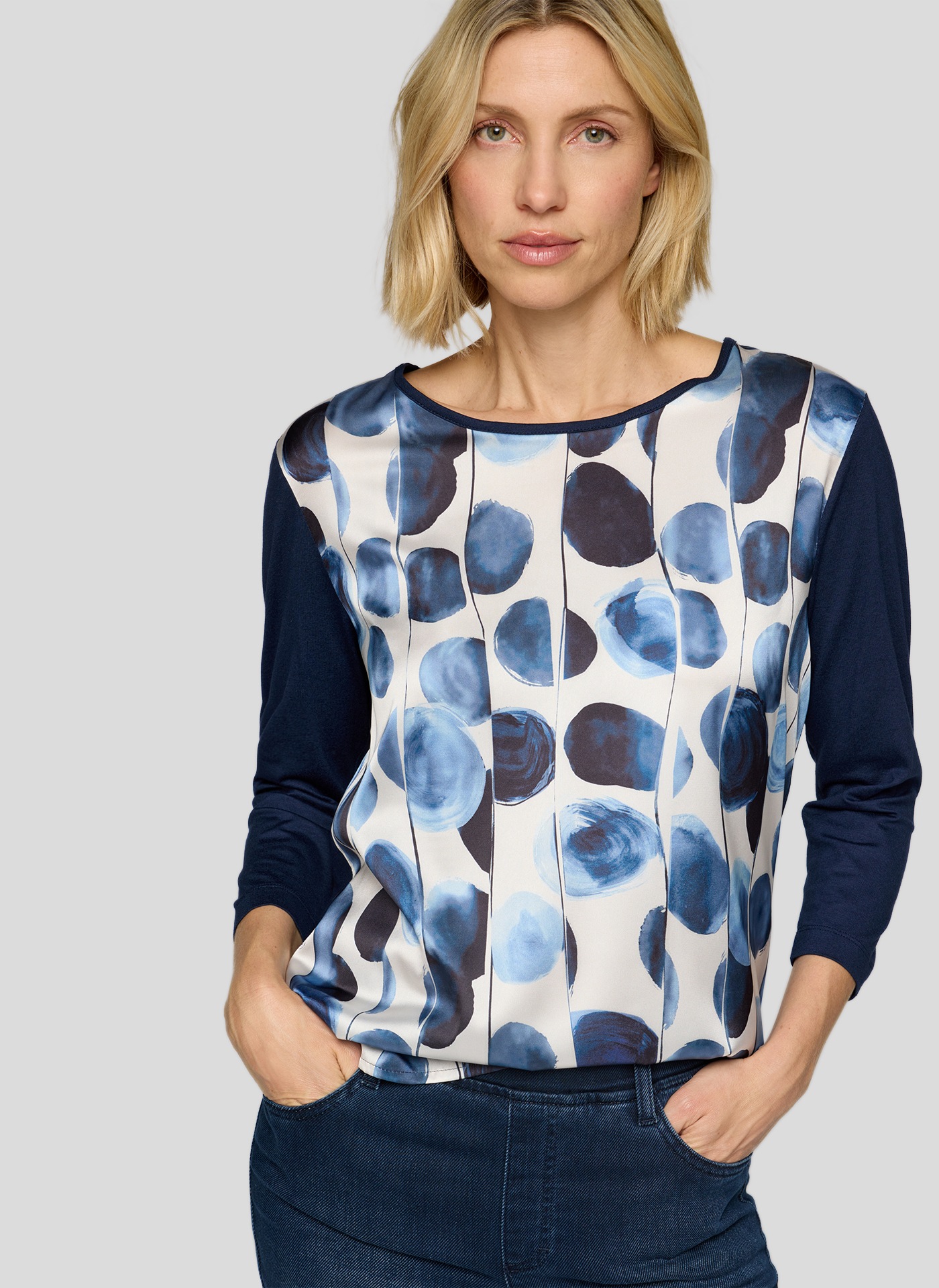 Rabe 3/4-Arm-Shirt mit Front-Print günstig online kaufen