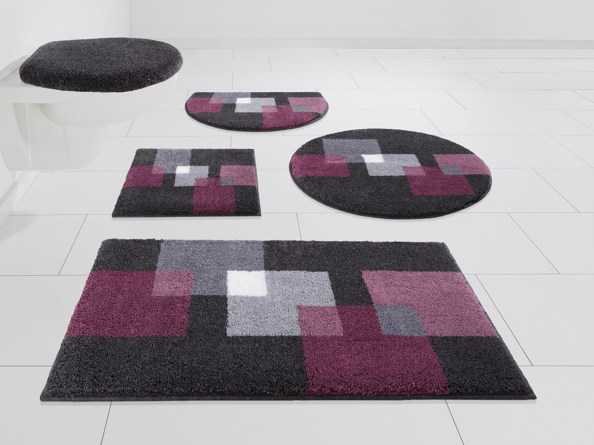 Grund Badematte "Paxos" Höhe 20 mm rutschhemmend beschichtet fußbodenheizun günstig online kaufen