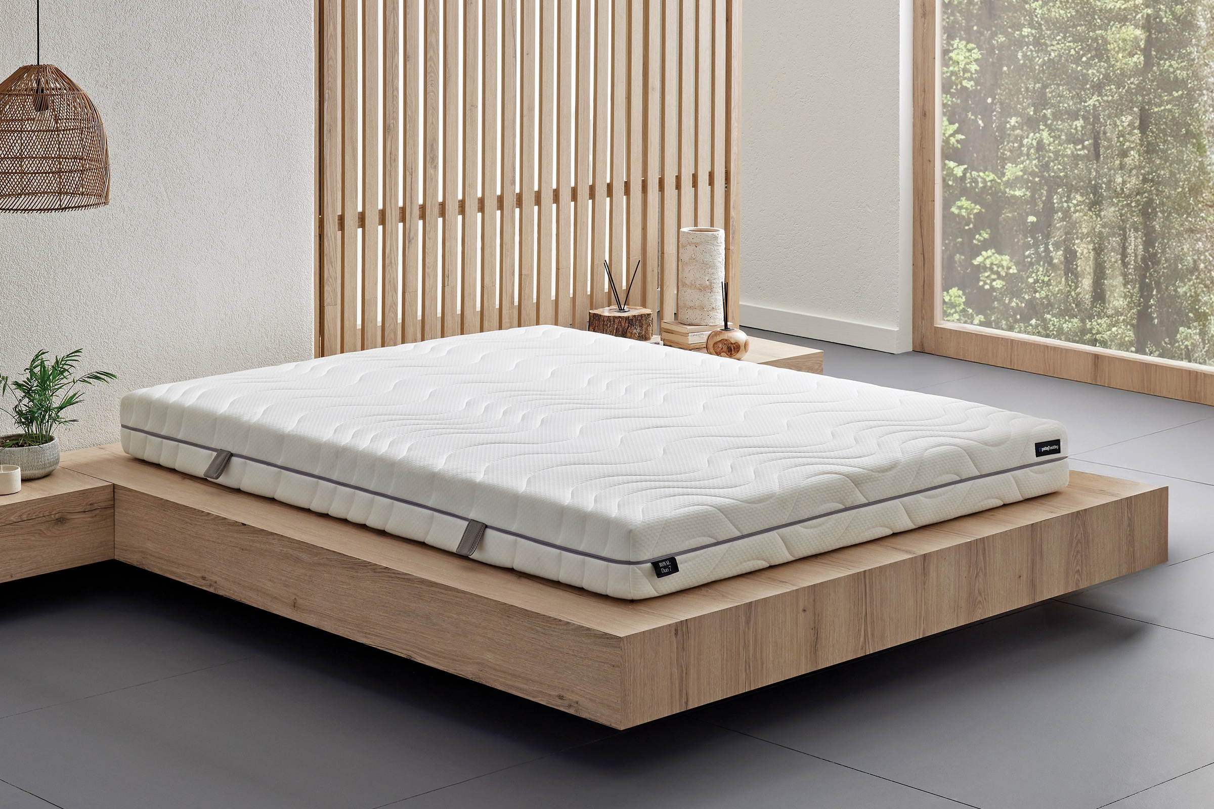 Yatas Bedding Taschenfederkernmatratze "Royal Duo 7 Slim, Matratze 90x200, günstig online kaufen