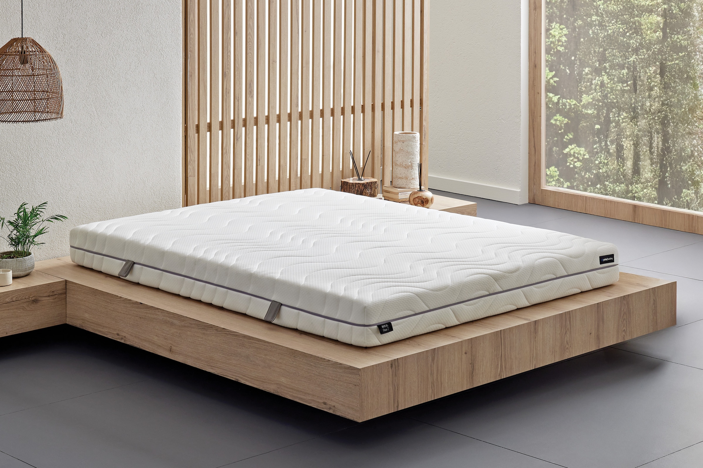 Yatas Bedding Taschenfederkernmatratze "Royal Duo 7 Slim, Matratze 90x200, günstig online kaufen