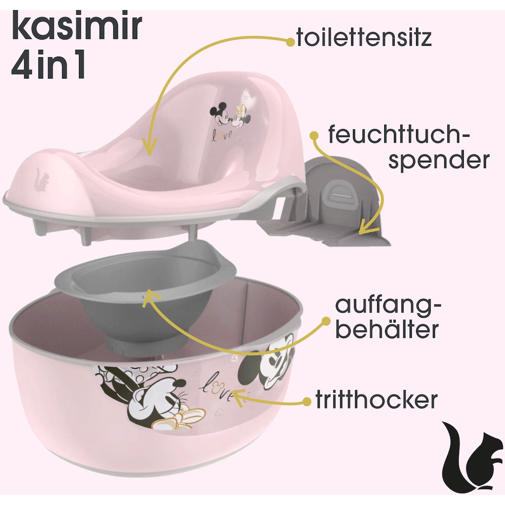 keeeper Toilettentrainer »kasimir babytopf deluxe 4in1, minnie nordic pink«, Made in Europe, FSC® - schützt Wald - weltweit