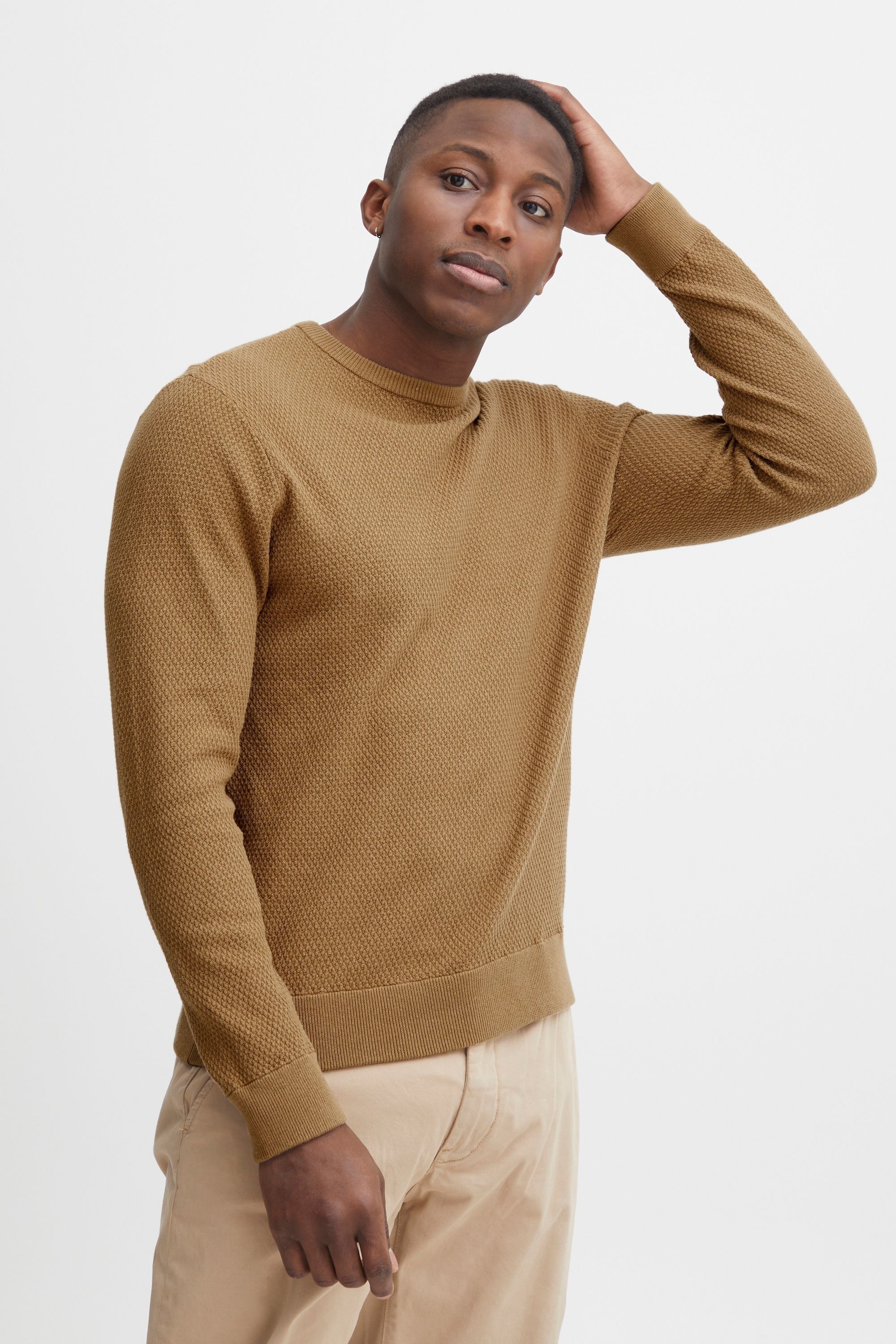 Casual Friday Rundhalspullover »Strickrundhalspullov CFKarlo«
