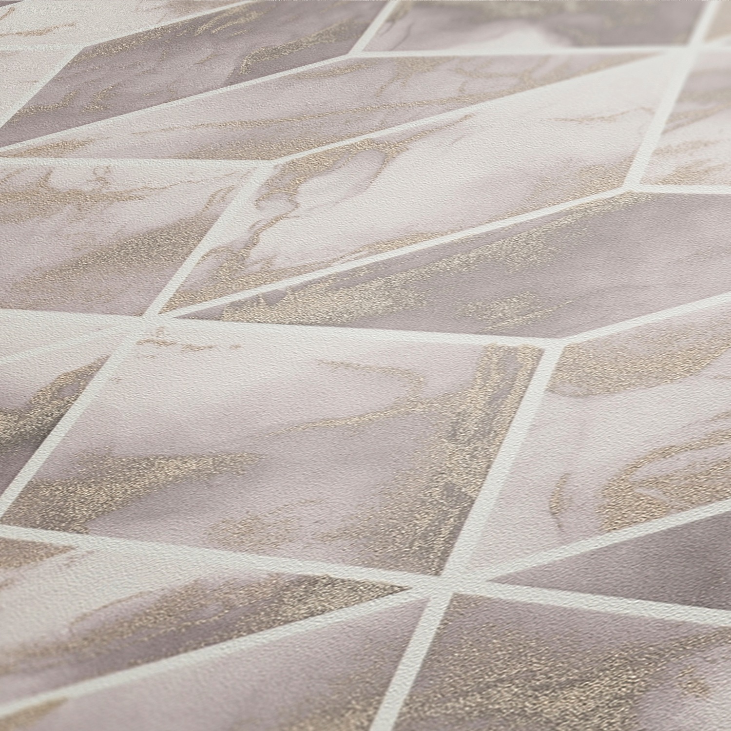 living walls Vliestapete »Metropolitan Stories, Alena St. Petersburg« 3D-Optik | geometrisch glatt Tapete Geometrisch Tapeten Wohnzimmer Schlafzimmer Küche Design Optik