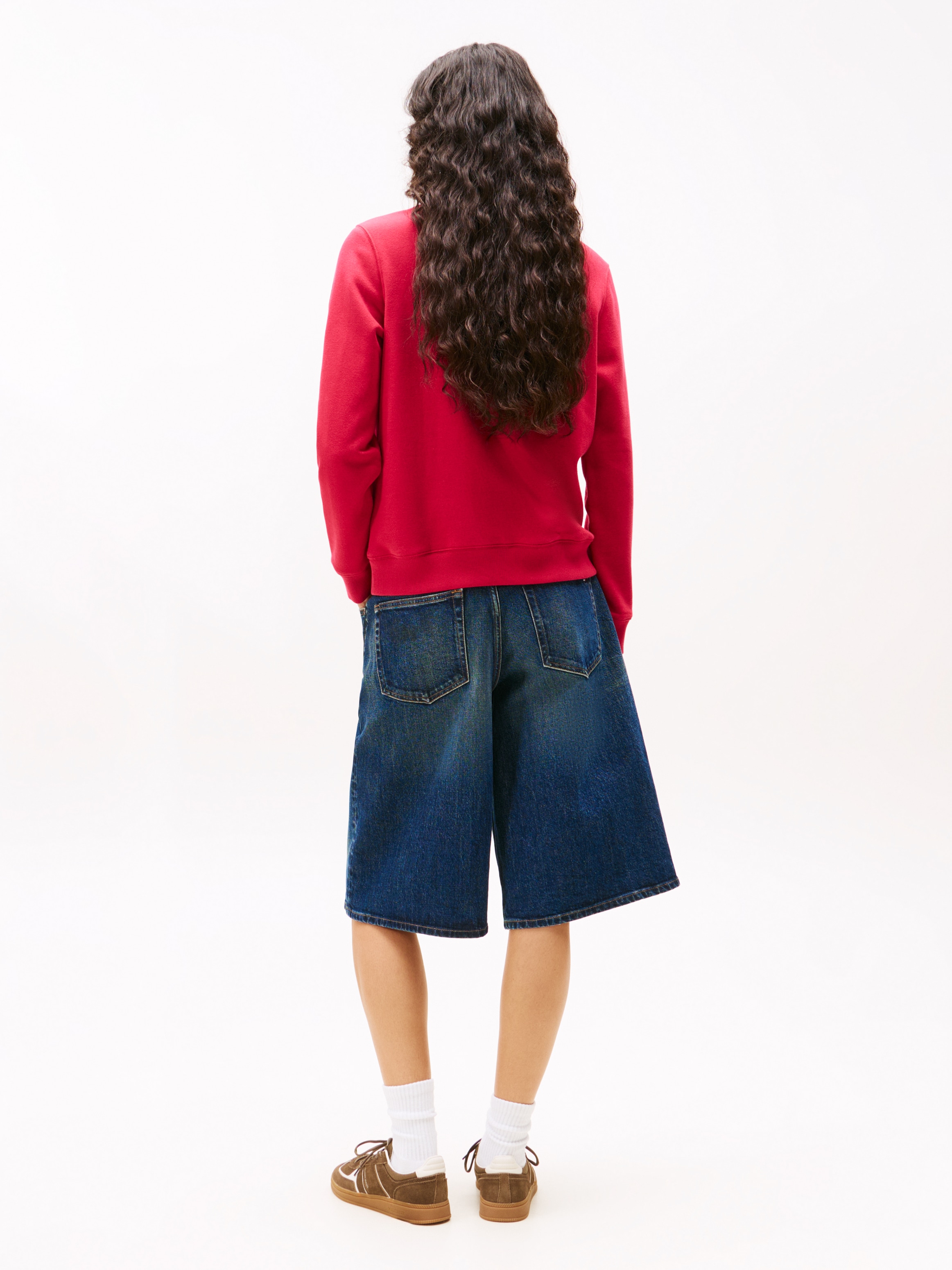 Tommy Jeans Sweatshirt »TJW REG S FLAG CREW«, mit Logostickerei