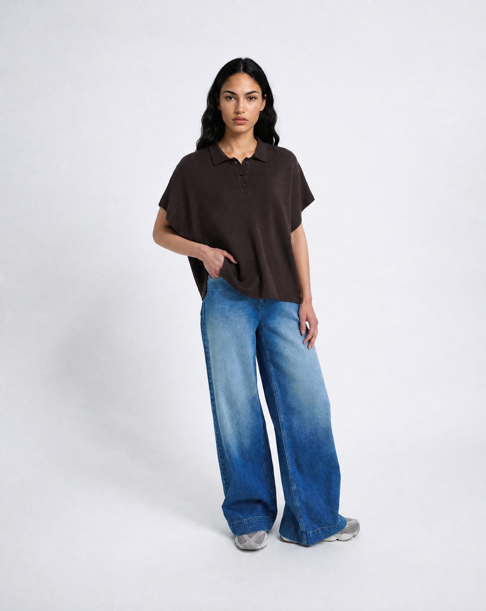 Smith & Soul Poloshirt mit überschnittener Schulter