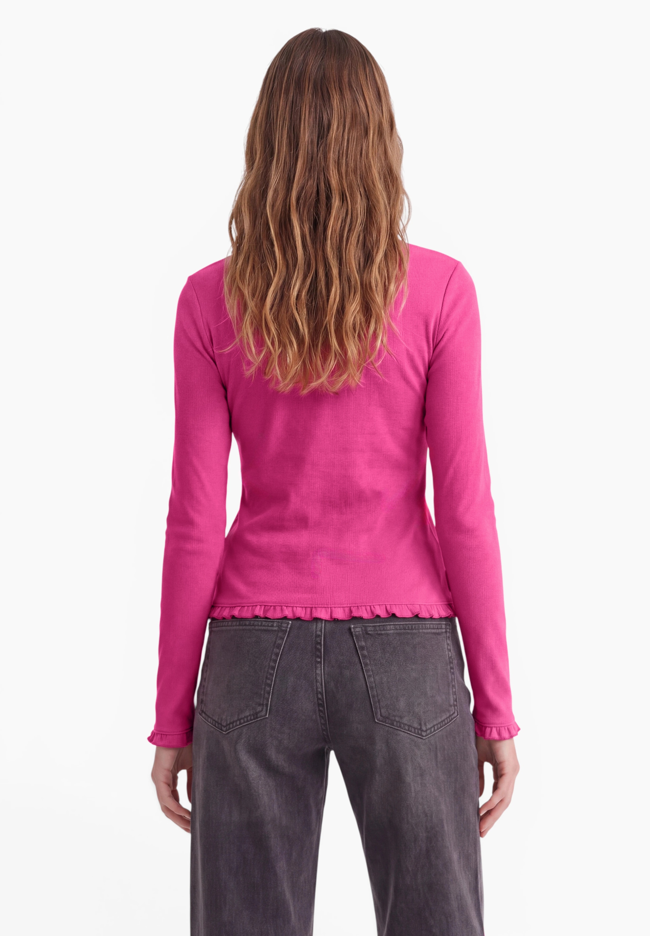 STREET ONE STUDIO Langarmshirt im soften Baumwoll-Mix