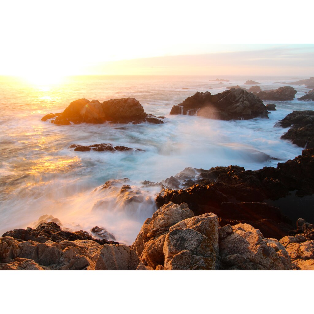 Papermoon Fototapete »Sunset on Big Sur Coast«