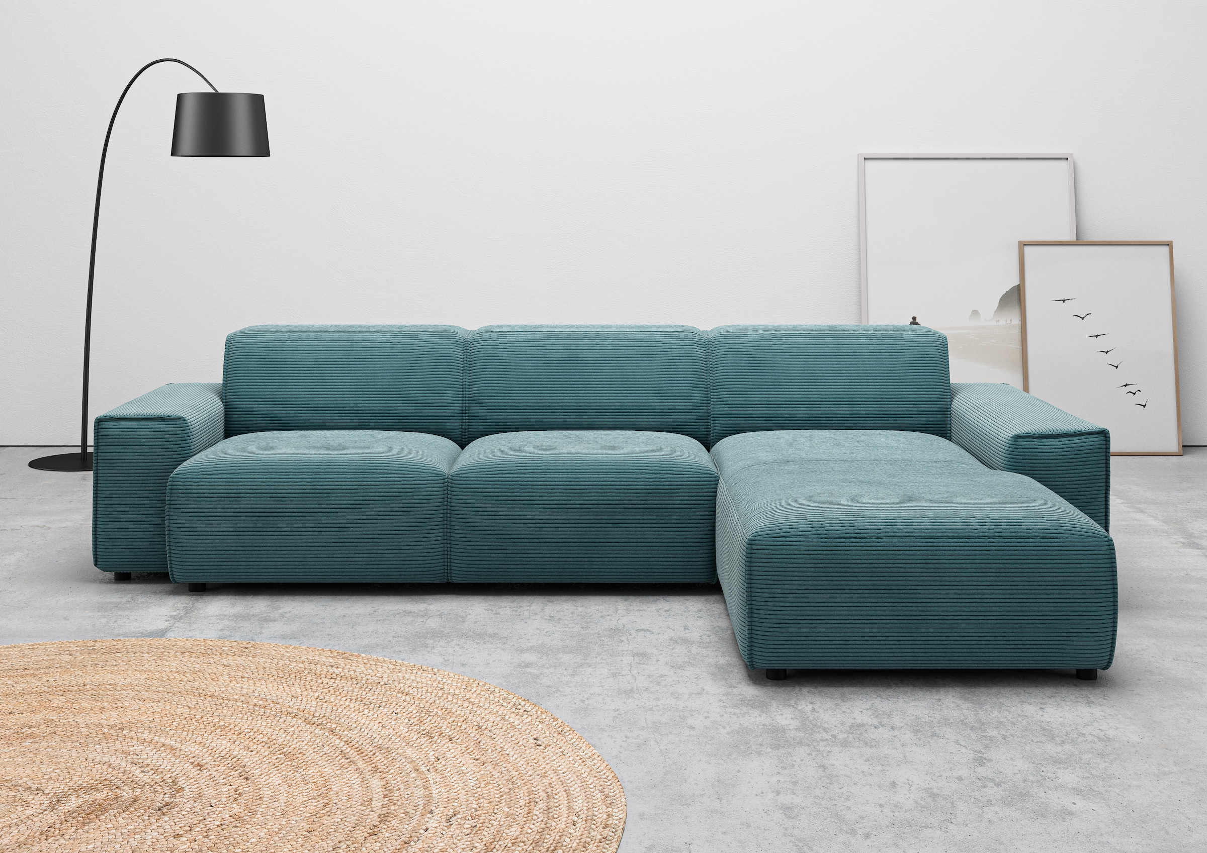 Home affaire Ecksofa "Glimminge auch in Breitcord, Feincord, Bouclé + Easy günstig online kaufen