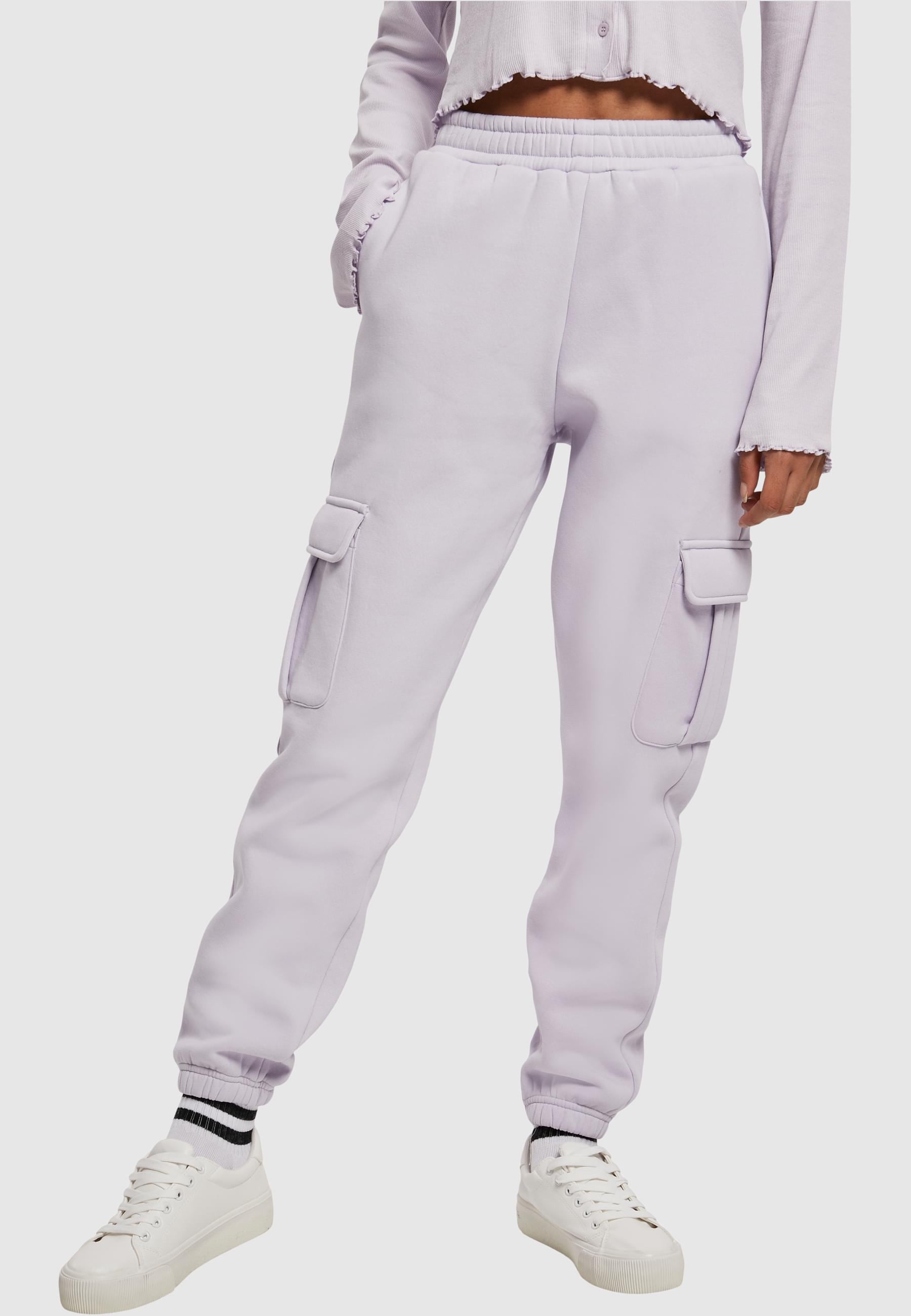 URBAN CLASSICS Jogginghose »Urban Classics Damen Ladies High Waist Cargo Sweat Pants«, (1 tlg.)