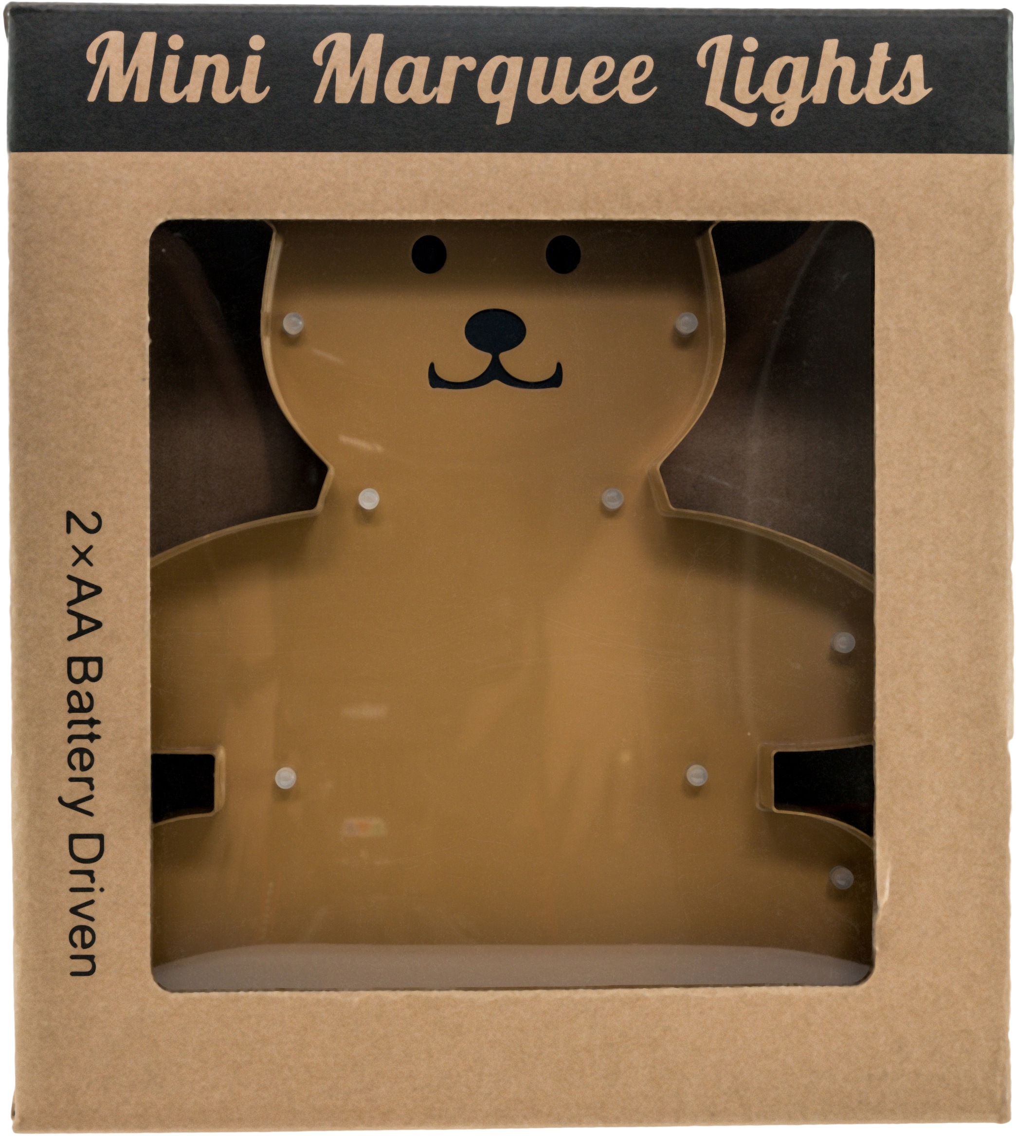 MARQUEE LIGHTS LED Dekolicht »Teddy«, 18 flammig, Leuchtmittel LED-Modul | LED fest integriert, Wandlampe, Tischlampe Teddybär, Bär mit 18 Leuchtmittel - 20x23 cm