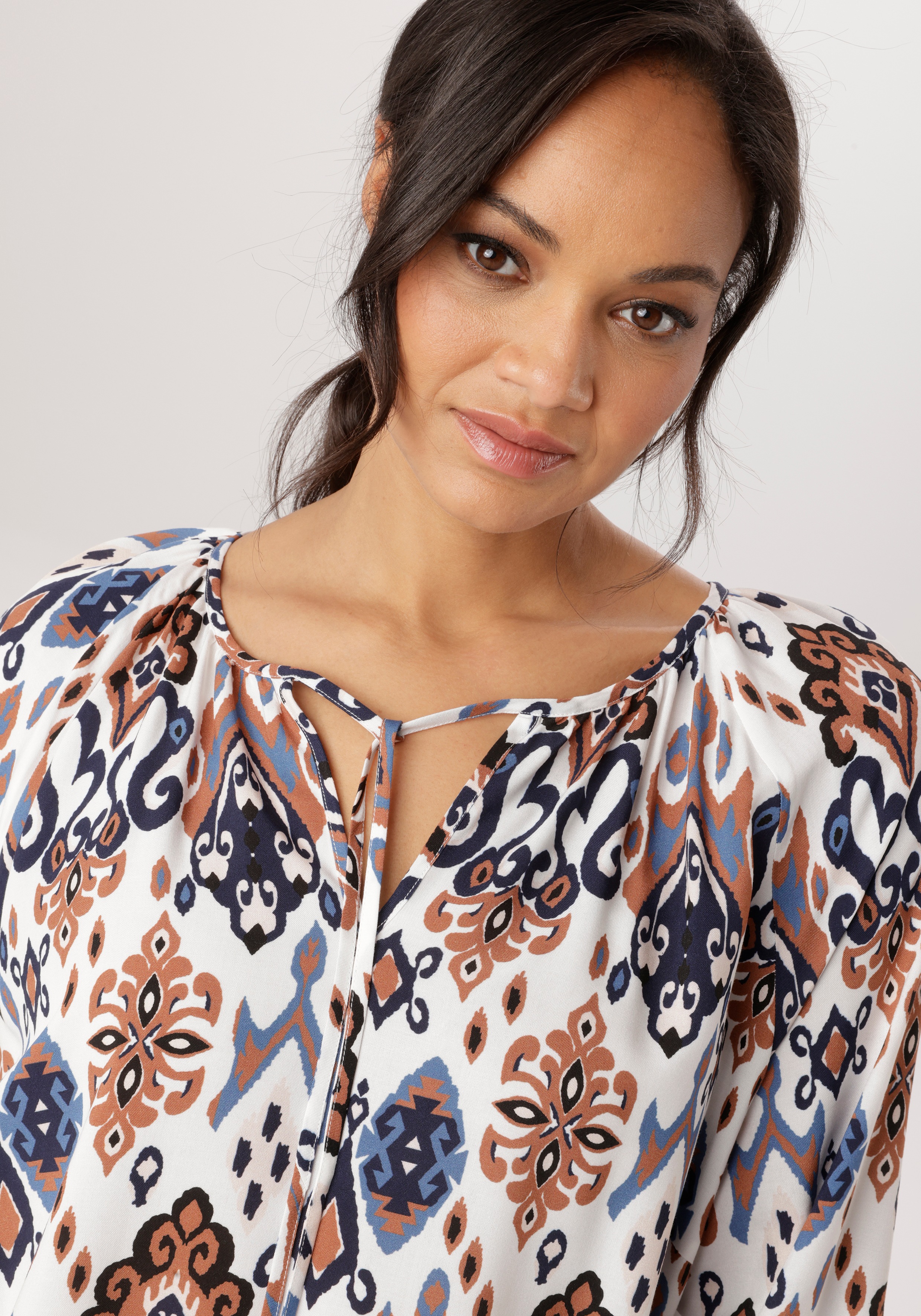 Thumbnail - Aniston PLUS Schlupfbluse in Ethnodruck - NEUE KOLLEKTION