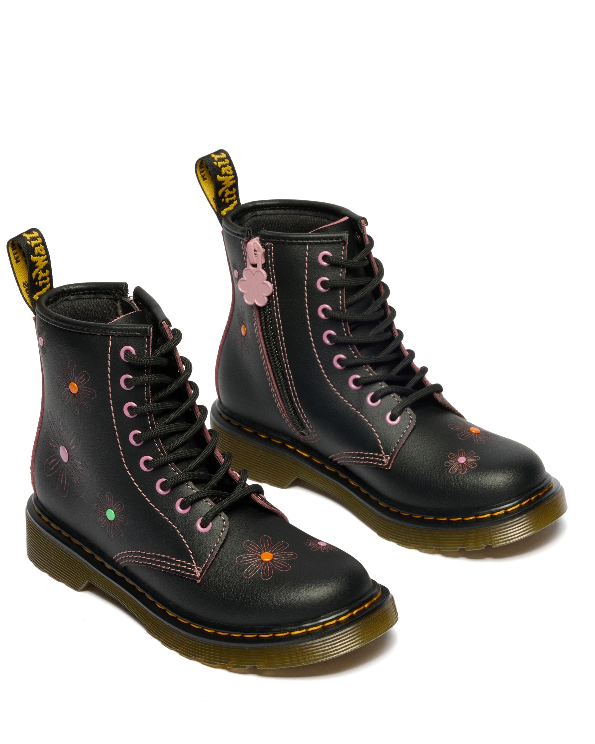 DR. MARTENS Schnürboots »1460 J«  Blockabsatz Stiefelette, 8-Eye Boot mit auffälliger Verzierung