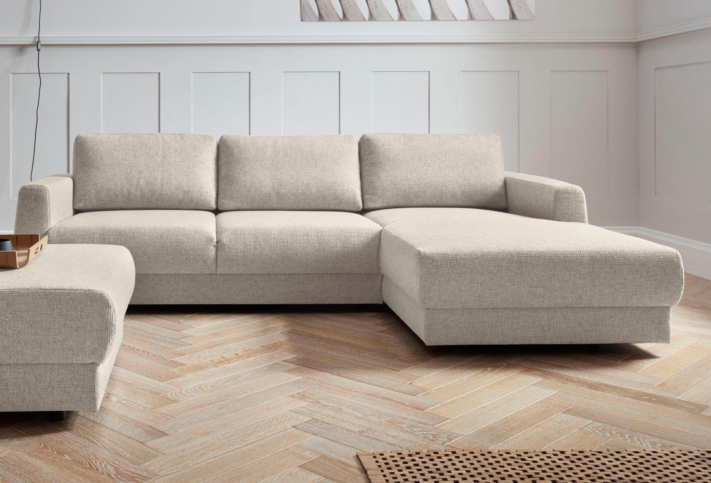 OTTO home Ecksofa "Hobro L-Form" in 3 Bezugsqualitäten in vielen Farben, De günstig online kaufen