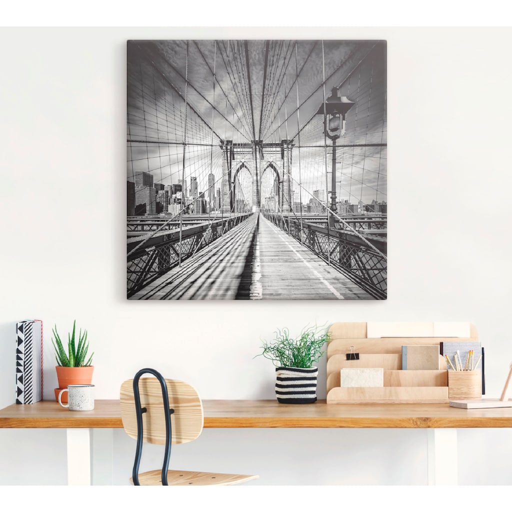 Artland Wandbild »New York City Brooklyn Bridge«, Amerika, (1 St.)