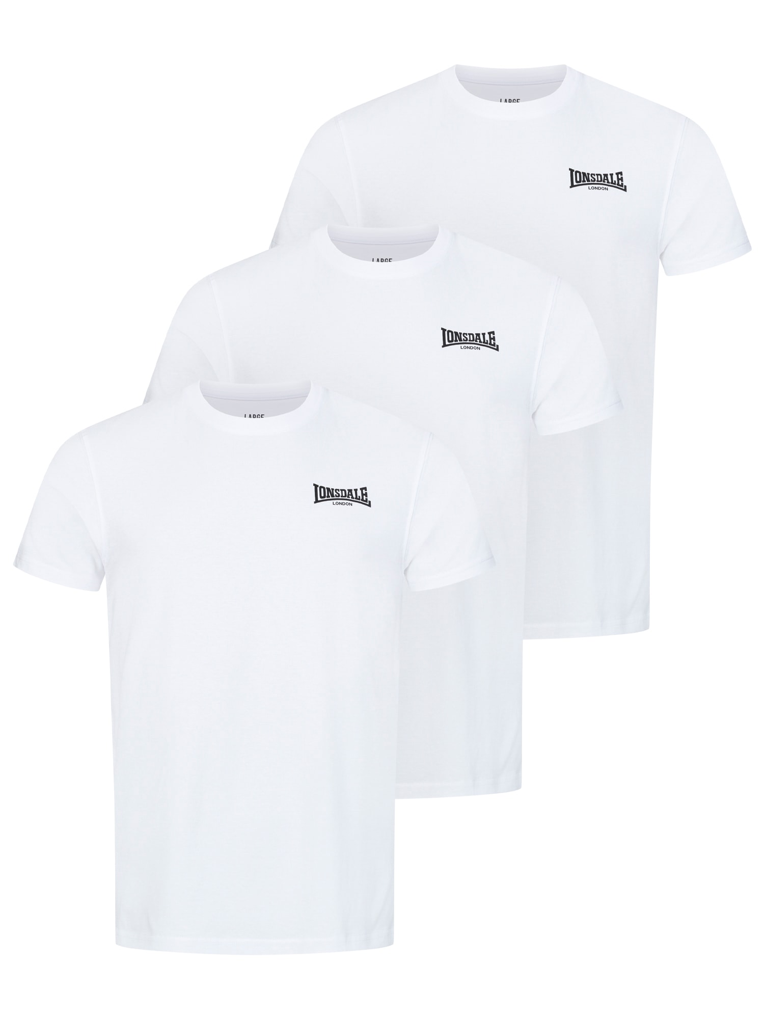 Lonsdale T-Shirt "ROSCOMMON" Packung, 3 Stk.