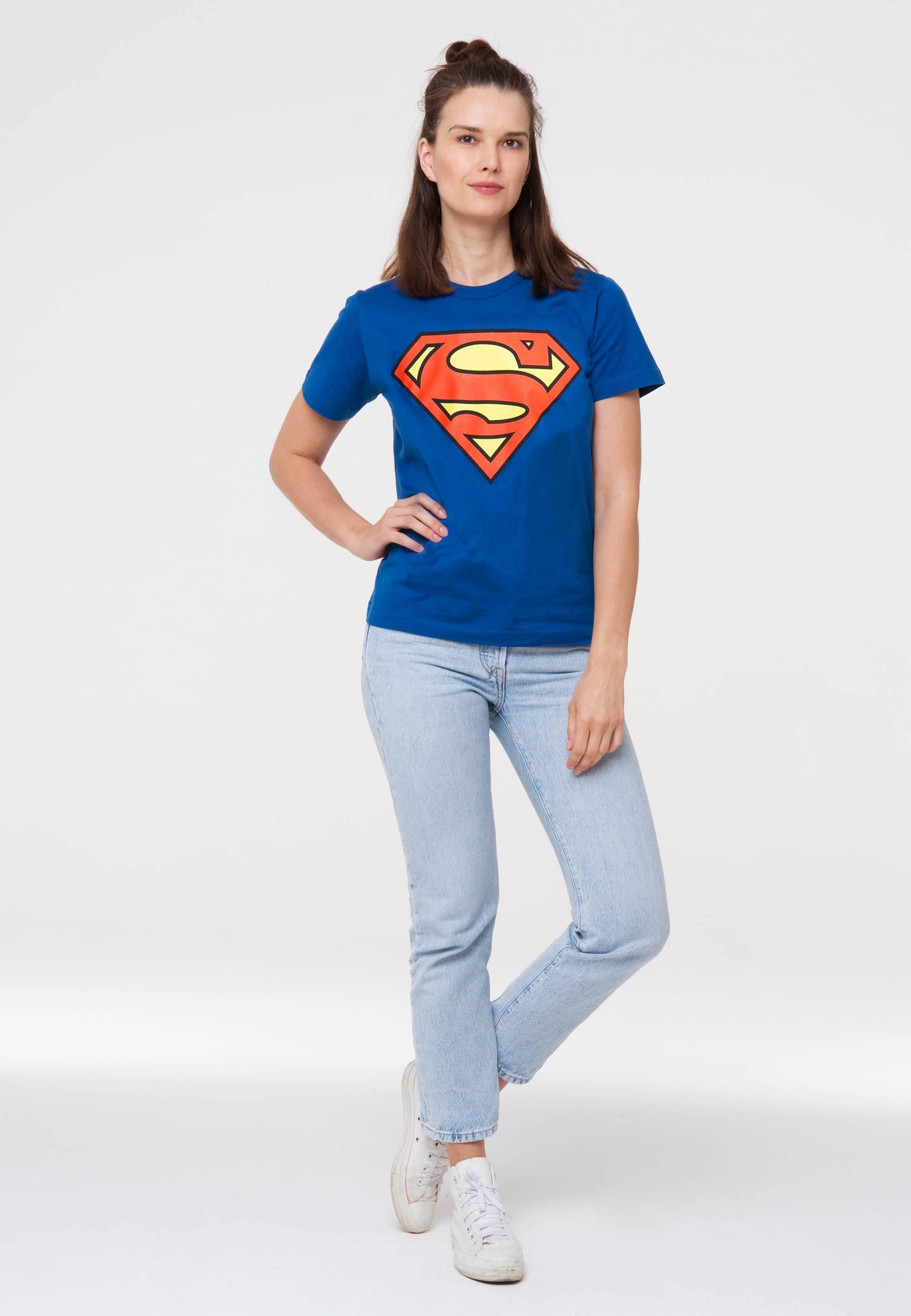 LOGOSHIRT T-Shirt "Superman Logo", mit trendigem Superhelden-Print günstig online kaufen