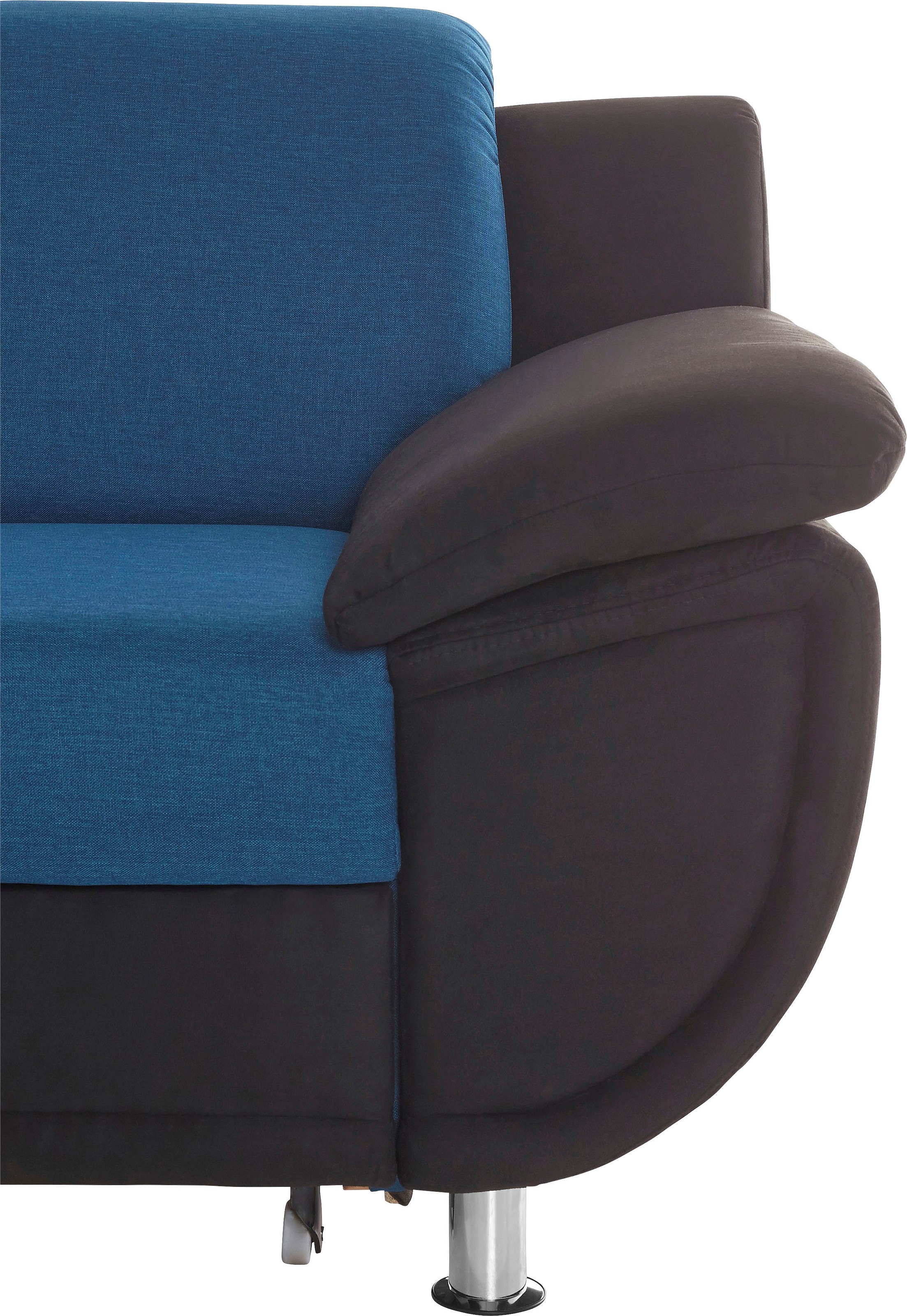 TRENDMANUFAKTUR Ecksofa »Rondo 3, zeitlos und modern, im Materialmix, L-Form«, wahlweise Federkern für hohen Sitzkomfort, wahlweise Bettfunktion