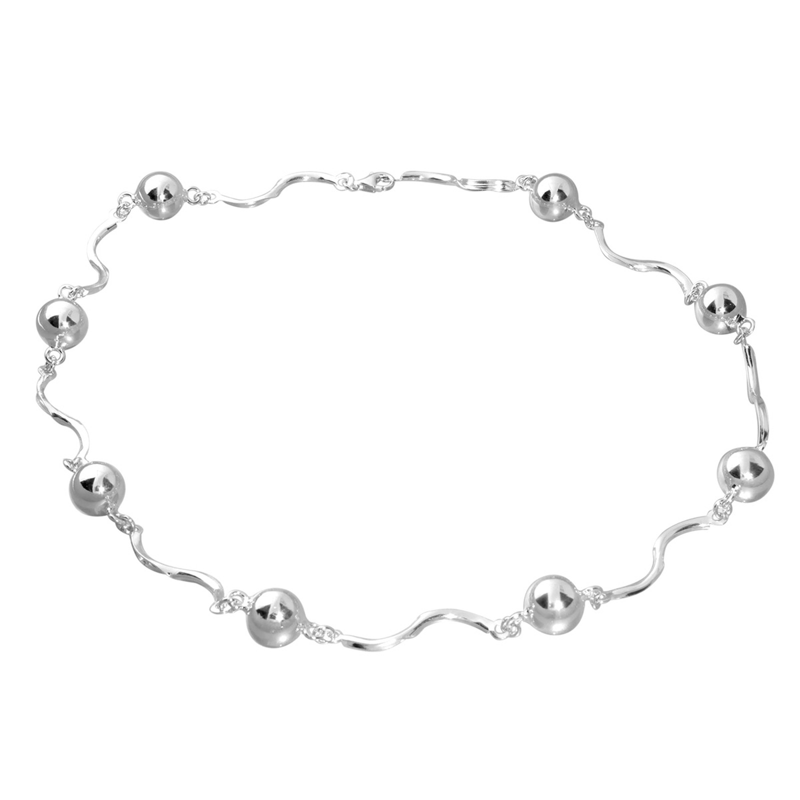 OSTSEE-SCHMUCK Damen Gliederkette "Ostsee-Schmuck Kette Livs Kette Livs", 50cm, Silber 925 (Sterlingsilber), L: 45, silber, Silber 925
