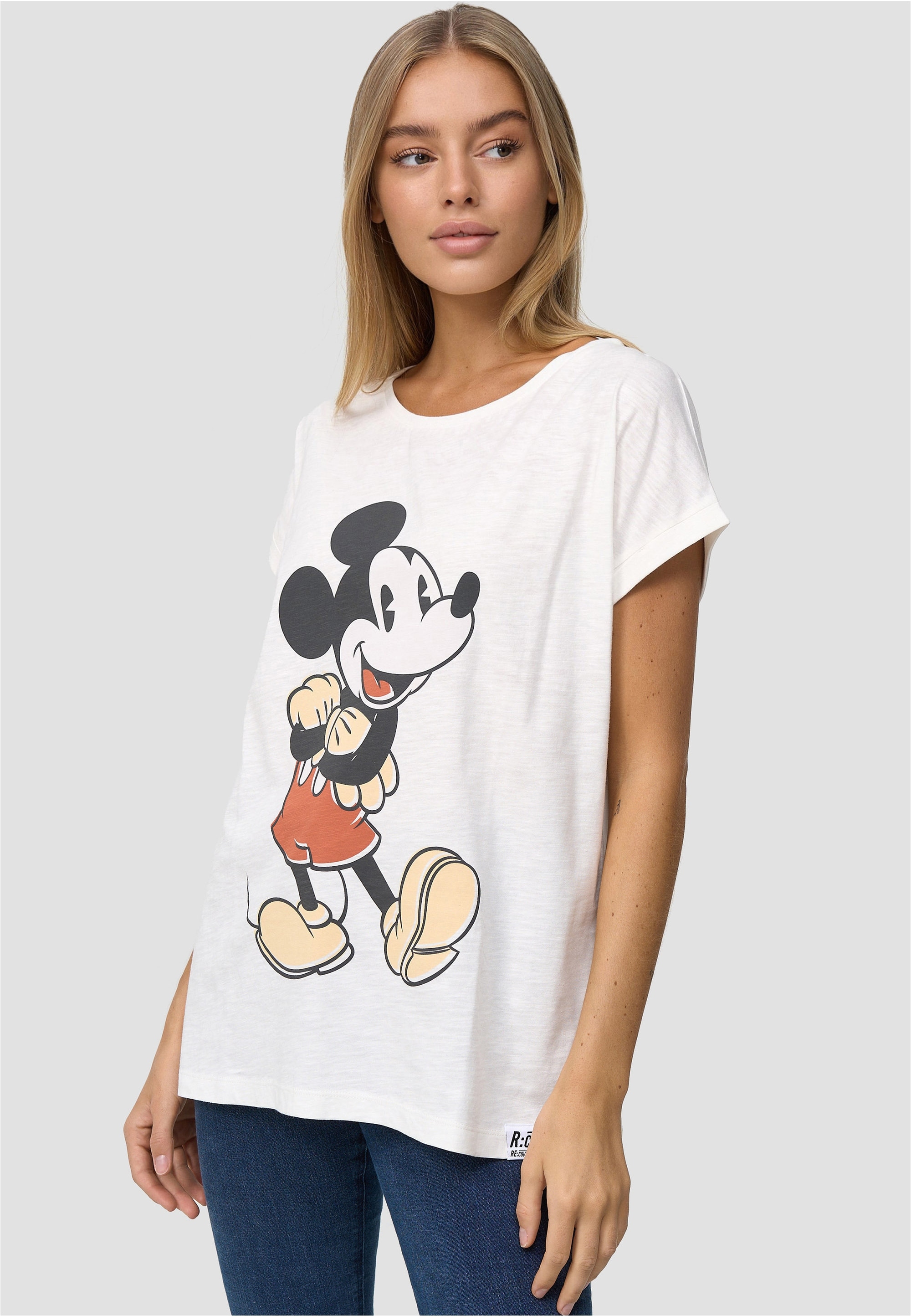 Recovered T-Shirt "Mickey Mouse Faded Vintage Poster", im zeitlosen Design günstig online kaufen