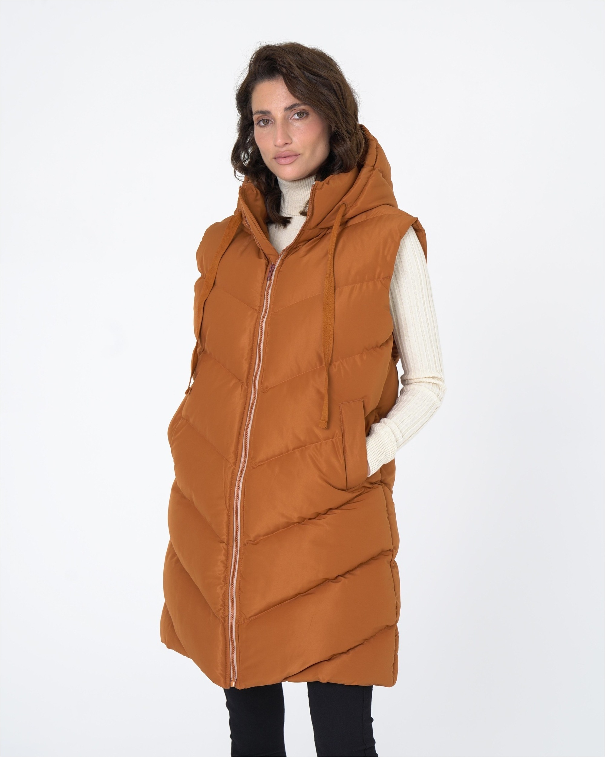 Thumbnail - freshlions Steppweste "Elisa" 1 Stk. mit langem Schnitt